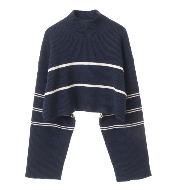 Soffitto「2WAYボーダーニット」|ニット・セーター|