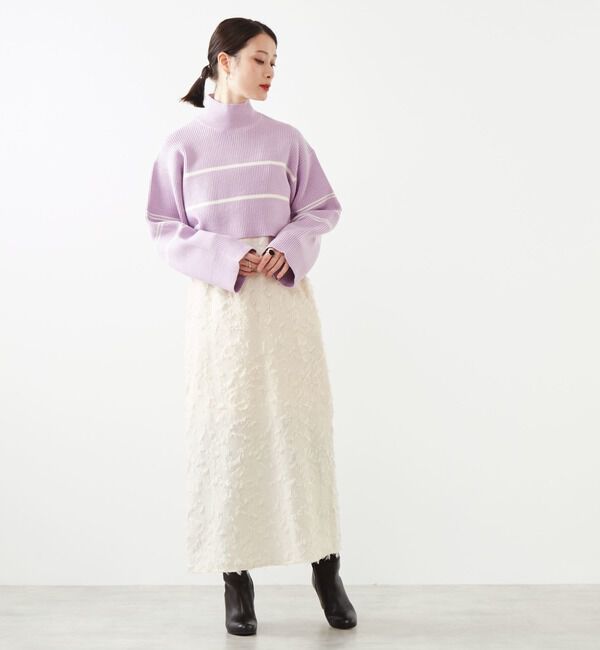 Soffitto「2WAYボーダーニット」|ニット・セーター|