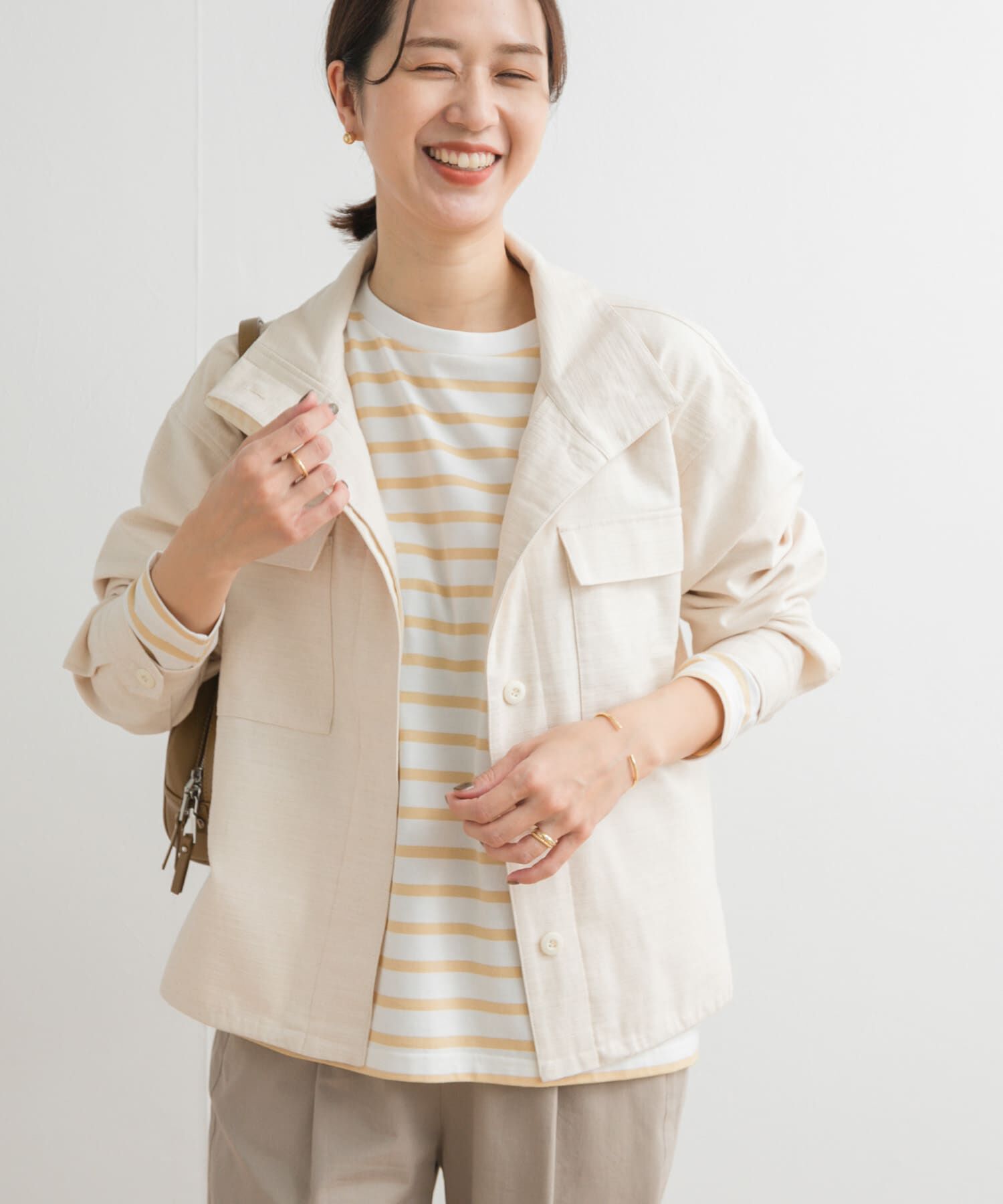 URBAN RESEARCH DOORS「ミリタリースタンドカラージャケット」|ミリタリージャケット|