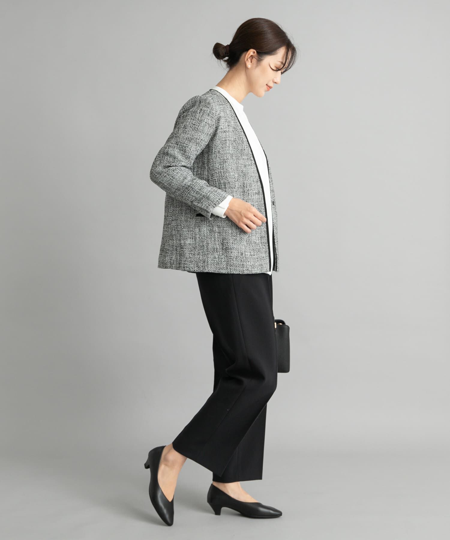 URBAN RESEARCH DOORS「ツィードVネックロングジャケット」|その他|