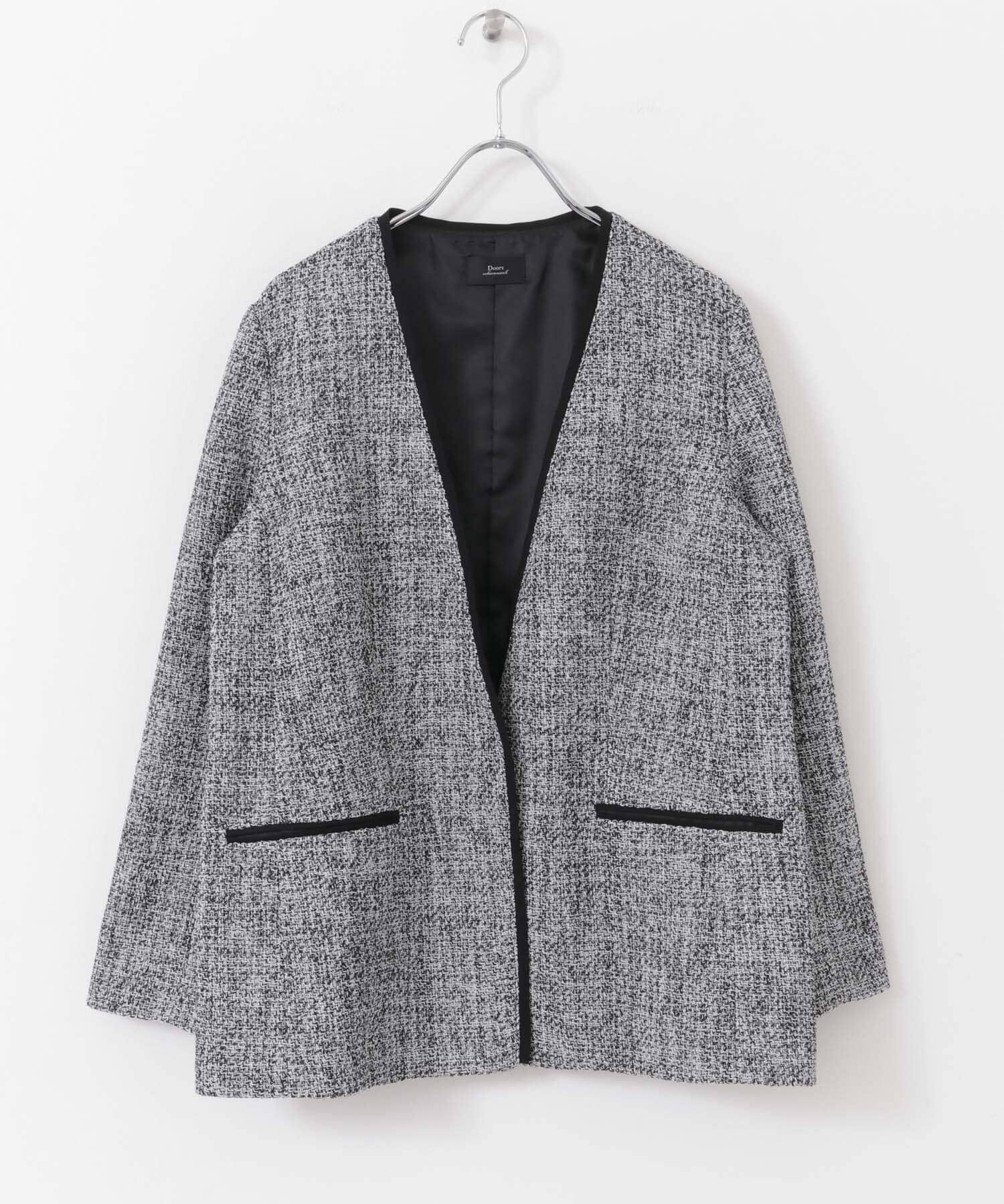 URBAN RESEARCH DOORS「ツィードVネックロングジャケット」|その他|