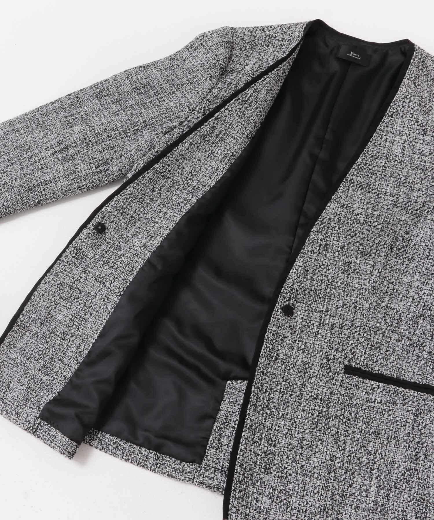 URBAN RESEARCH DOORS「ツィードVネックロングジャケット」|その他|