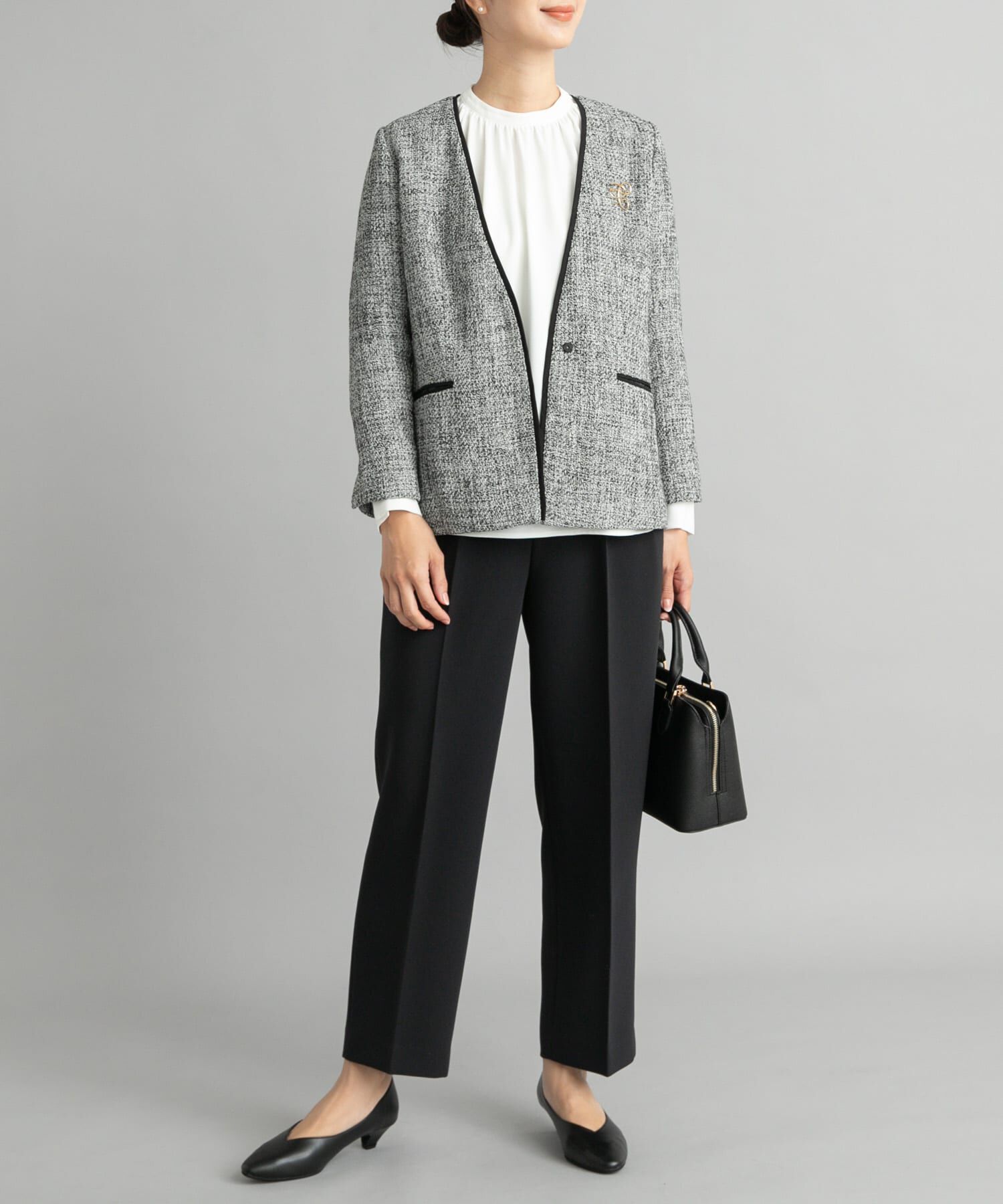 URBAN RESEARCH DOORS「ツィードVネックロングジャケット」|その他|