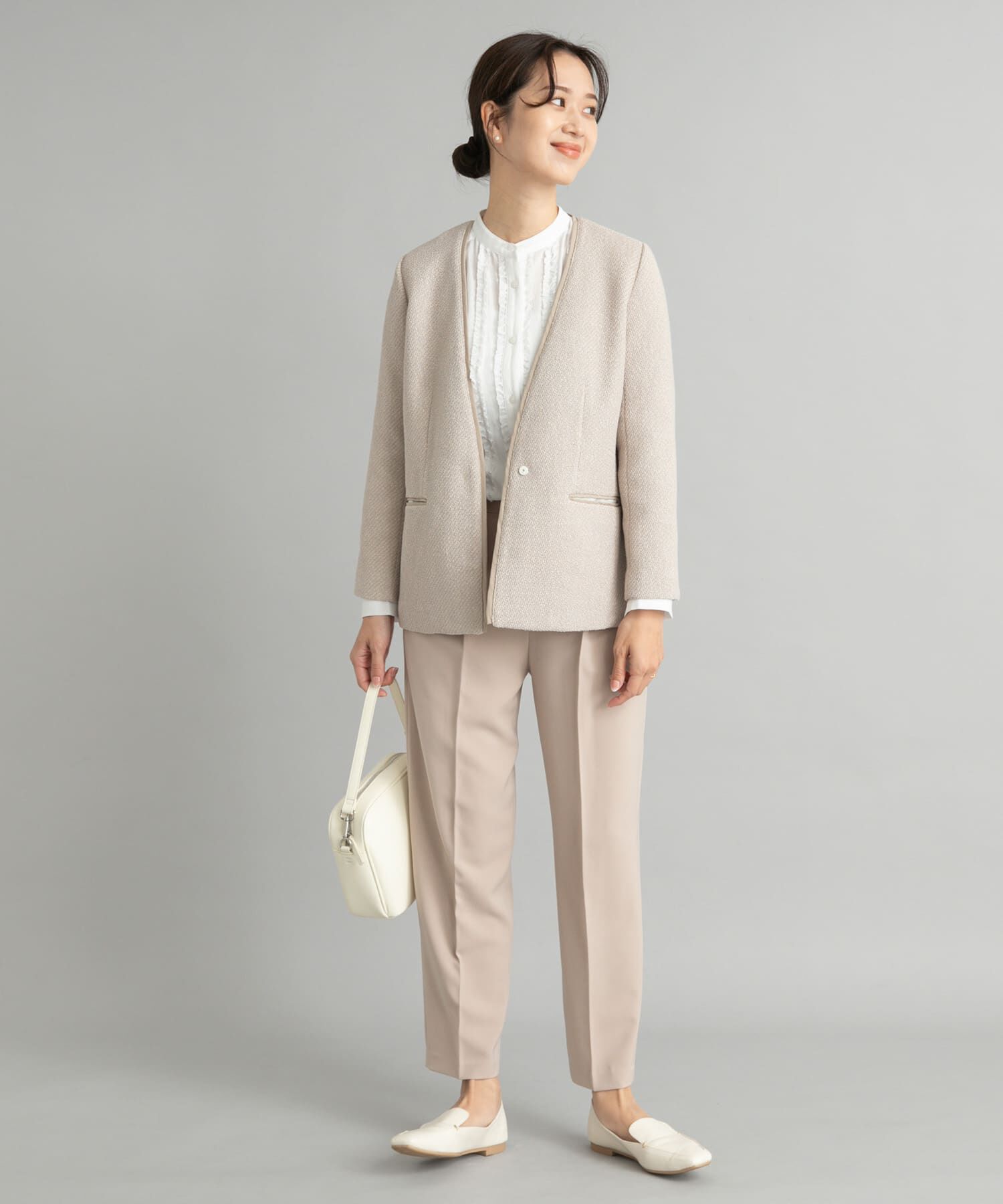 URBAN RESEARCH DOORS「ツィードVネックロングジャケット」|その他|