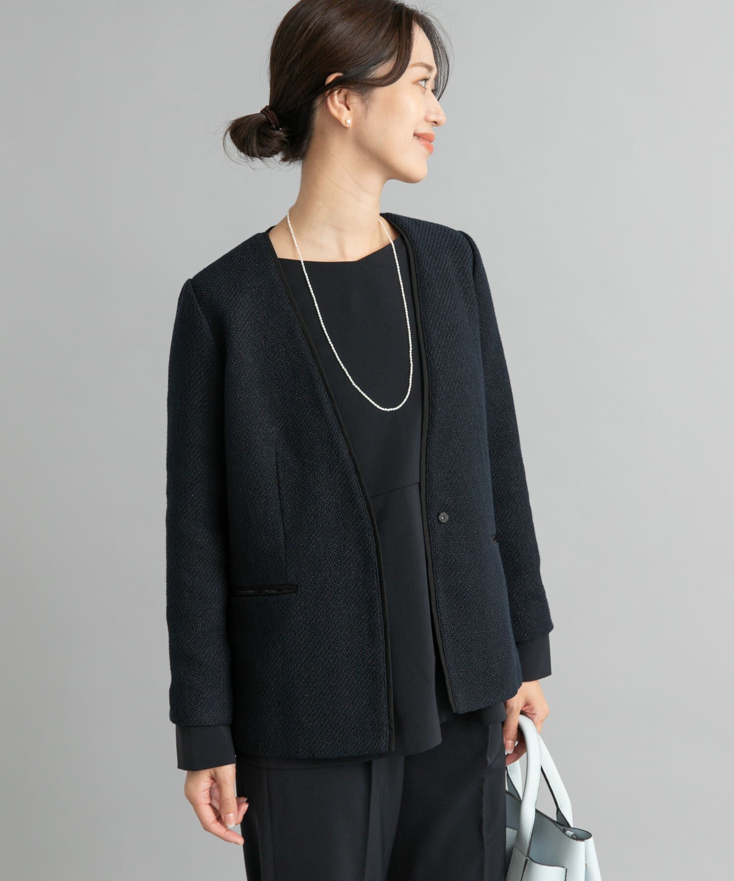 URBAN RESEARCH DOORS「ツィードVネックロングジャケット」|その他|