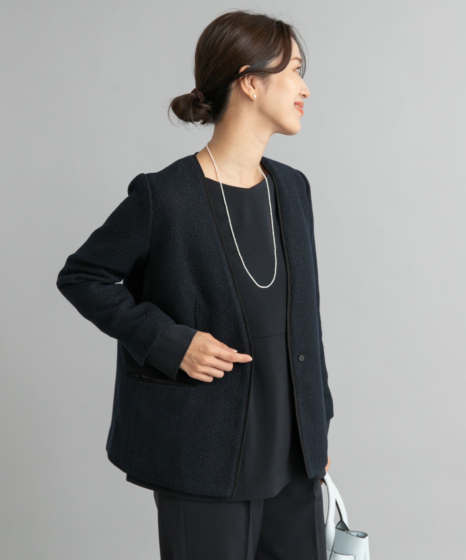 URBAN RESEARCH DOORS「ツィードVネックロングジャケット」|その他|