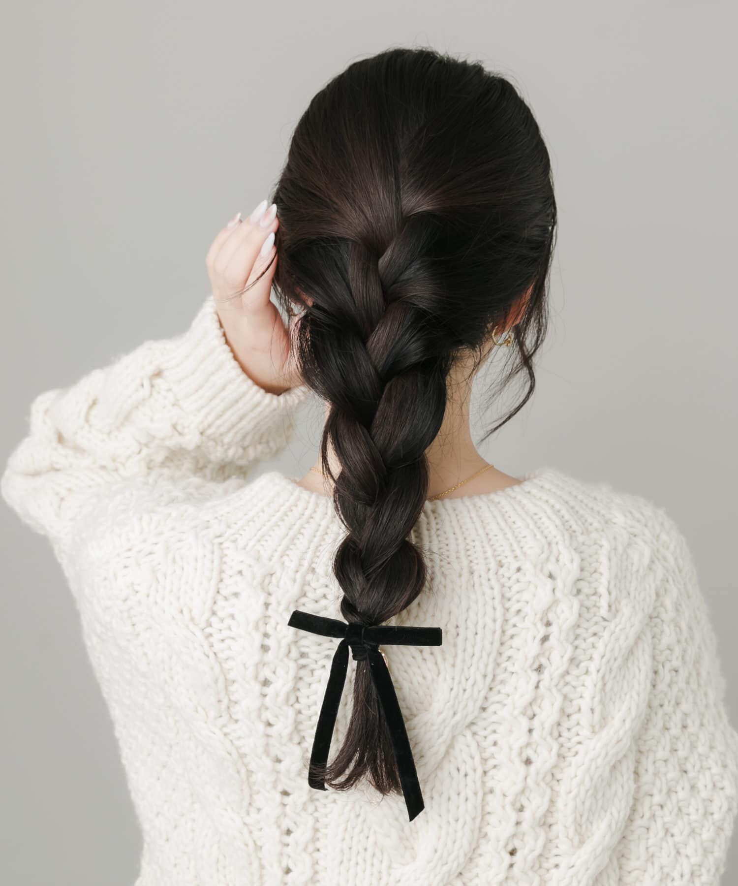 SMELLY「ベロアリボンポニー」|ヘアゴム・シュシュ|