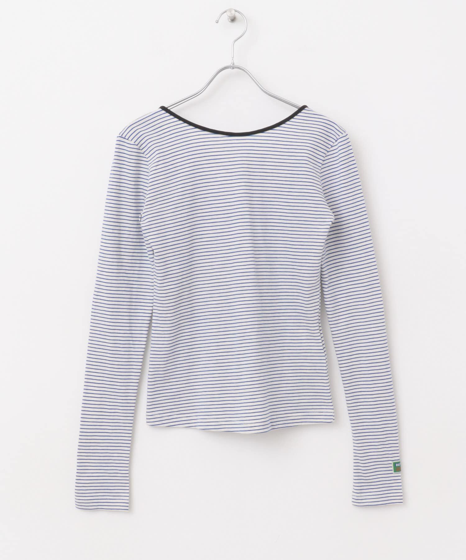 URBAN RESEARCH ROSSO「GREEN BUTTER　Two-way Stripe Patch T-shirts」|Tシャツ・カットソー|