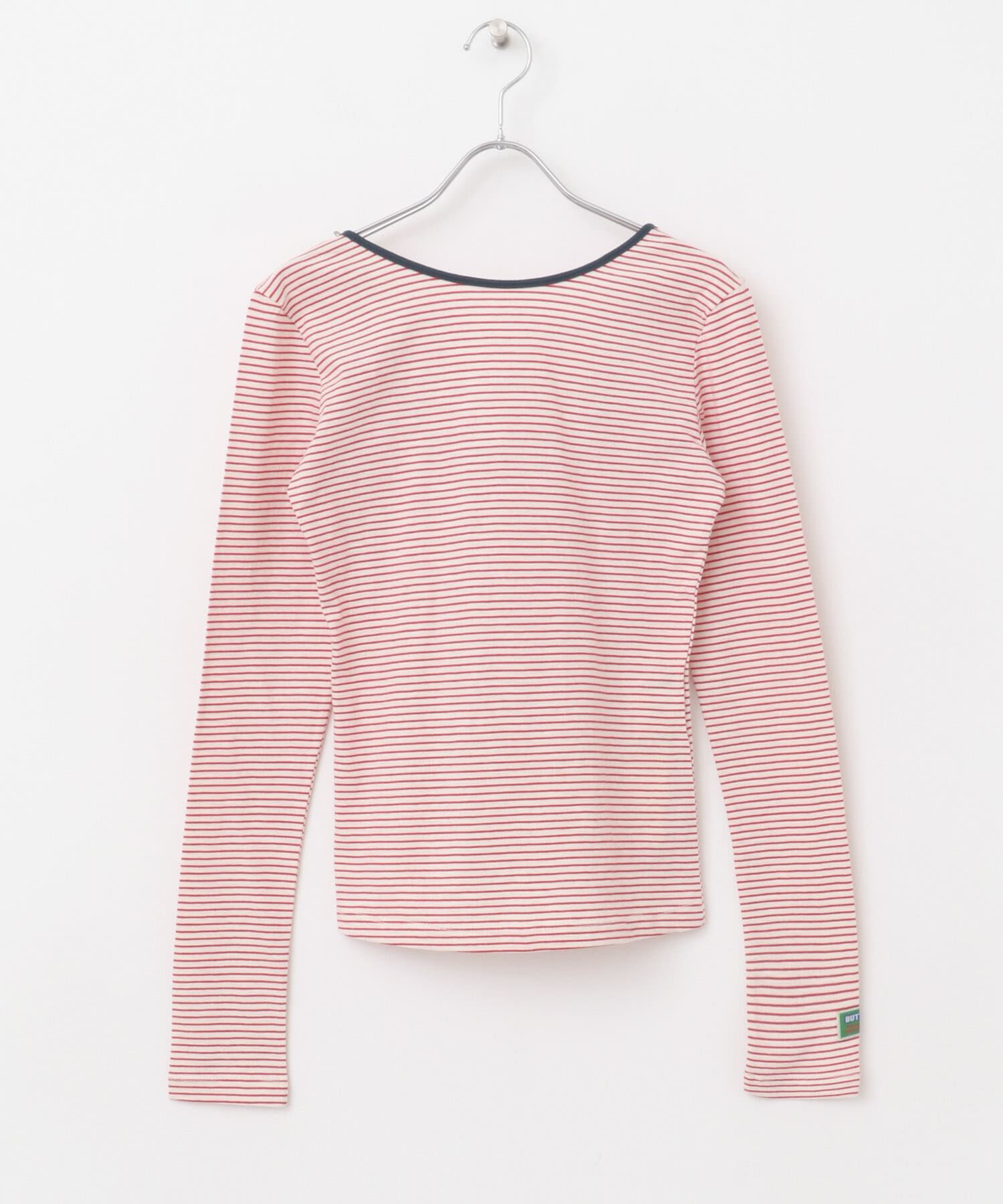 URBAN RESEARCH ROSSO「GREEN BUTTER　Two-way Stripe Patch T-shirts」|Tシャツ・カットソー|