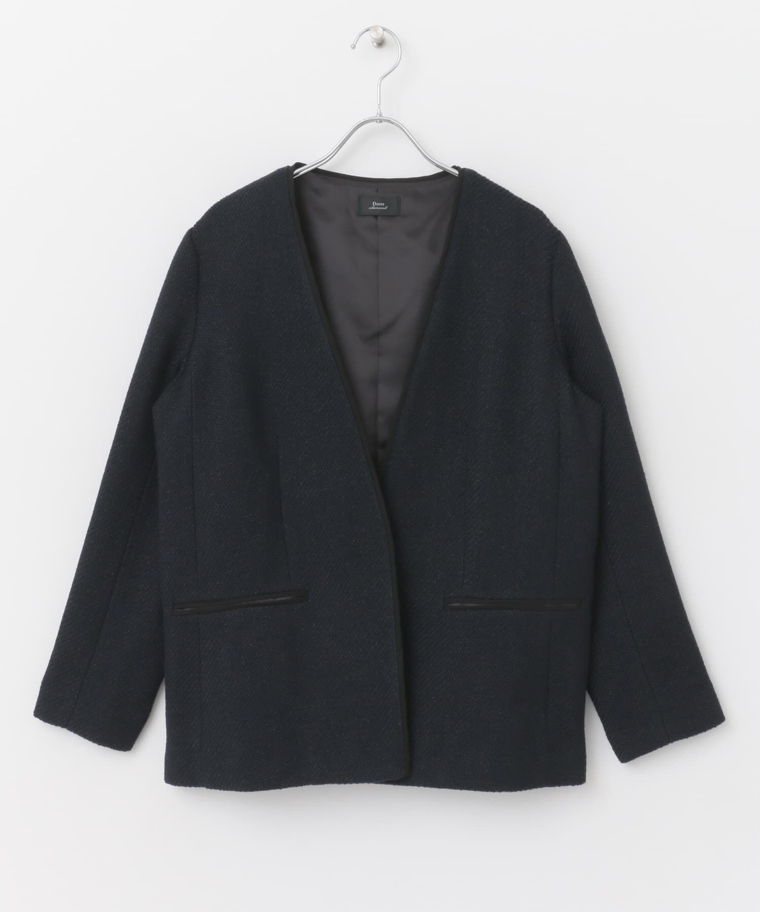 URBAN RESEARCH DOORS「ツイードVネックロングジャケット」|その他|