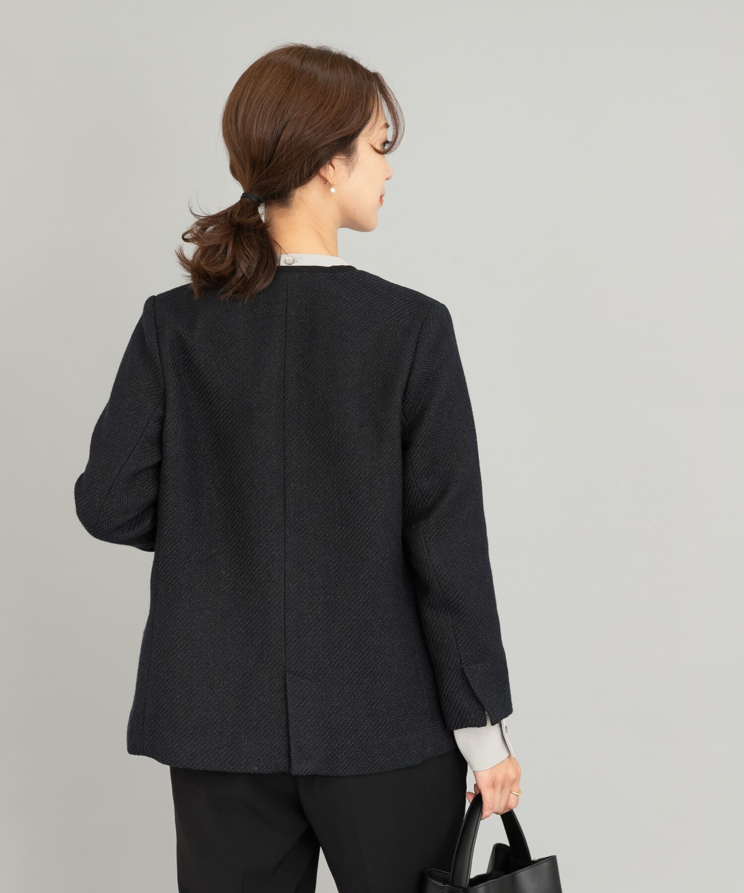 URBAN RESEARCH DOORS「ツイードVネックロングジャケット」|その他|