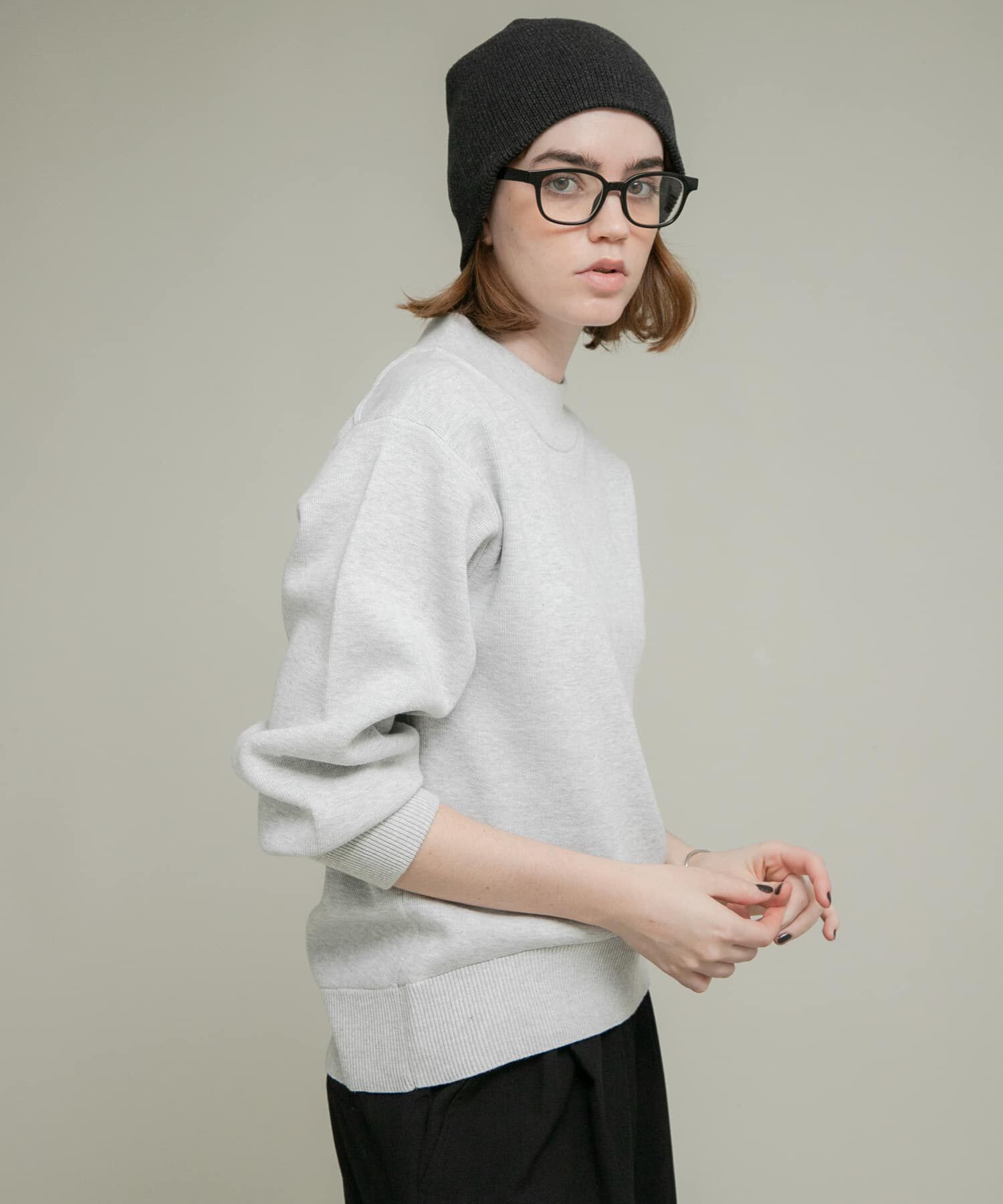 Sonny Label 「モックネックスウェットライクニットプルオーバー」|ニット・セーター|