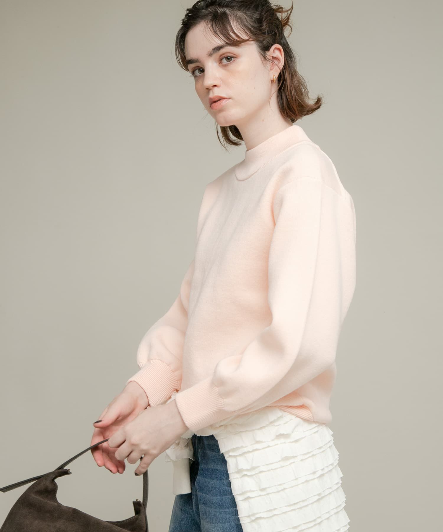 Sonny Label 「モックネックスウェットライクニットプルオーバー」|ニット・セーター|