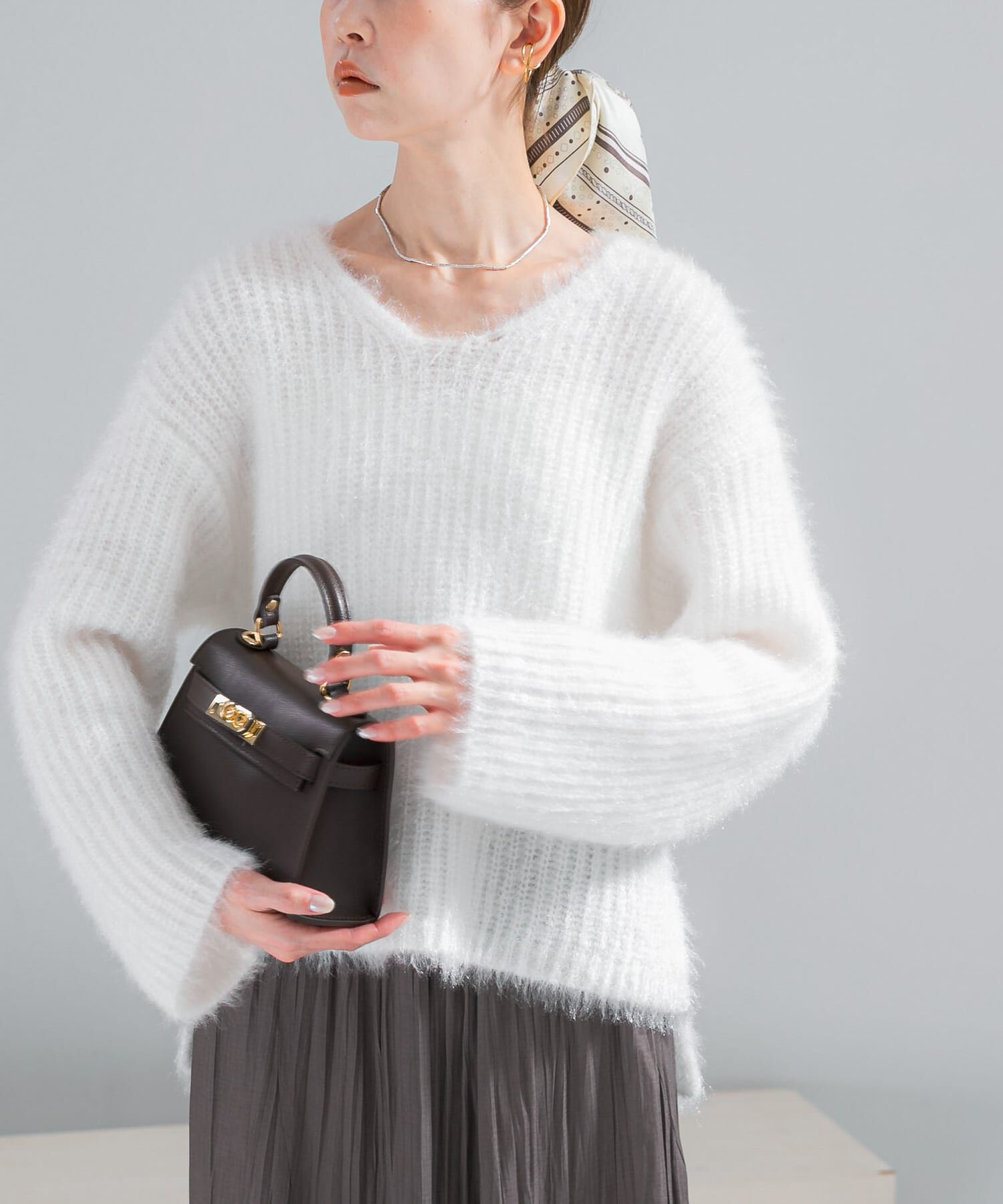 URBAN RESEARCH ROSSO「シャギーVネックニット」|ニット・セーター|