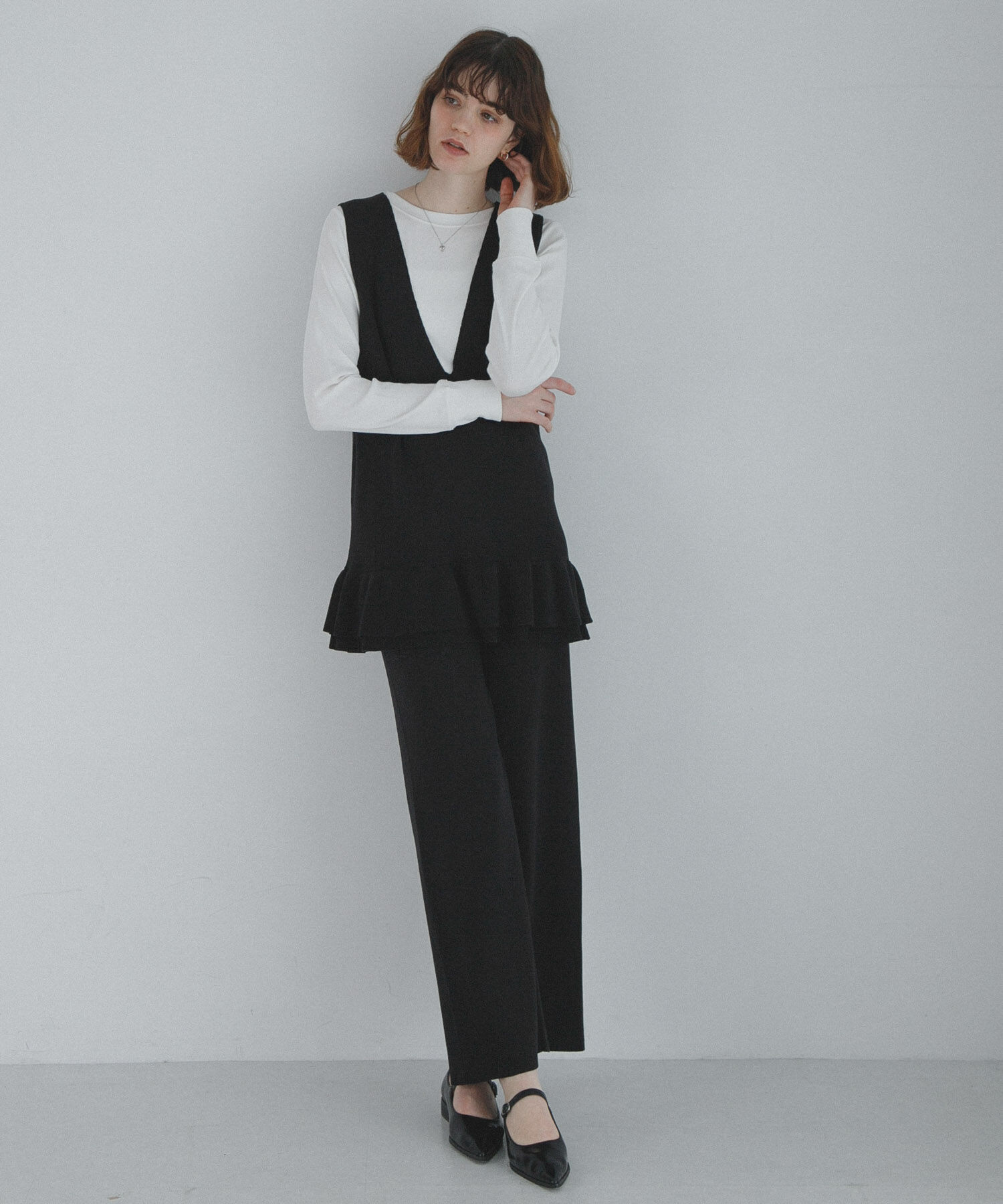 Sonny Label 「フリルチュニックベスト パンツSET」|ニット・セーター|