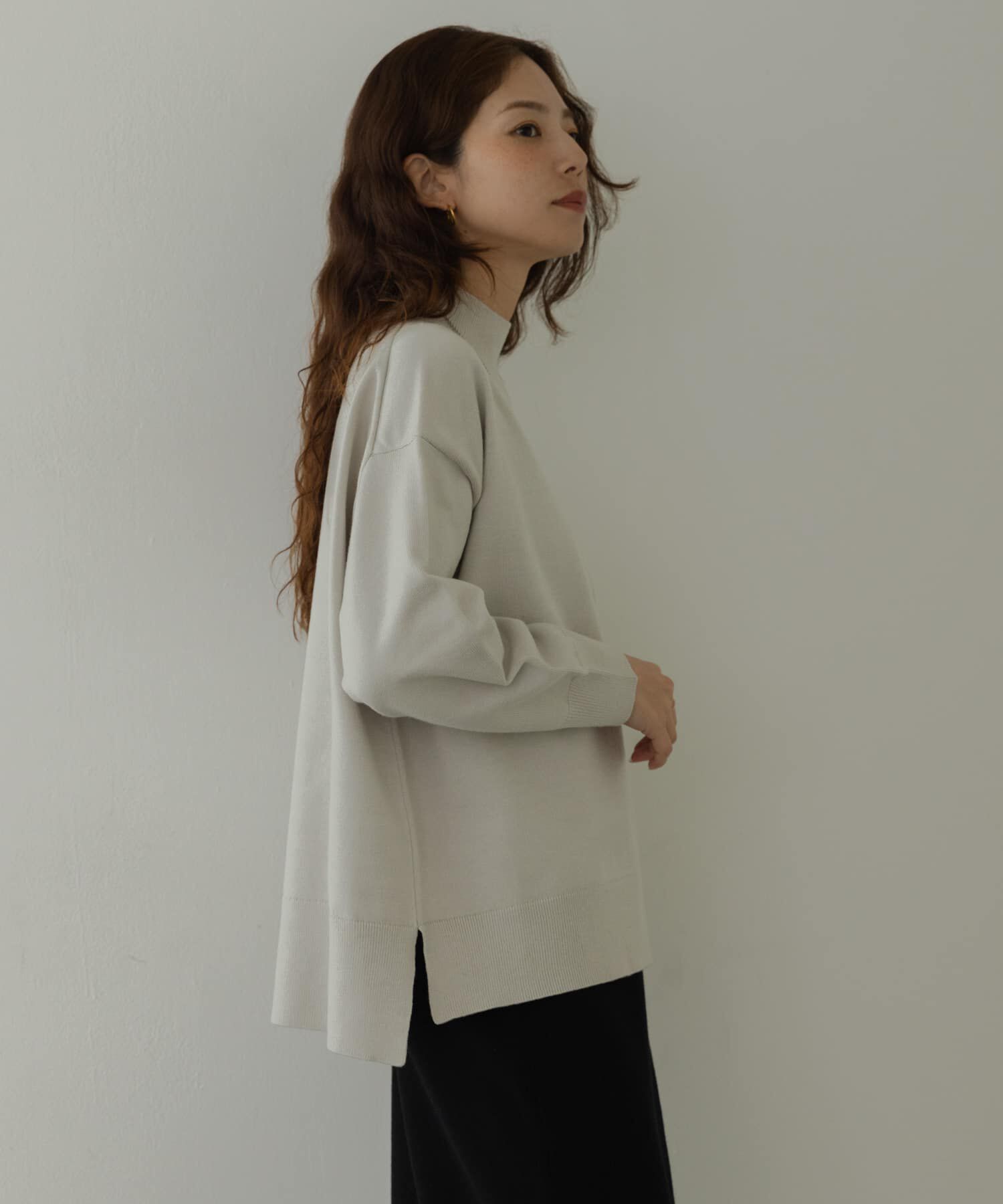 Sonny Label 「『UR TECH』サイドスリットプルオーバー」|ニット・セーター|