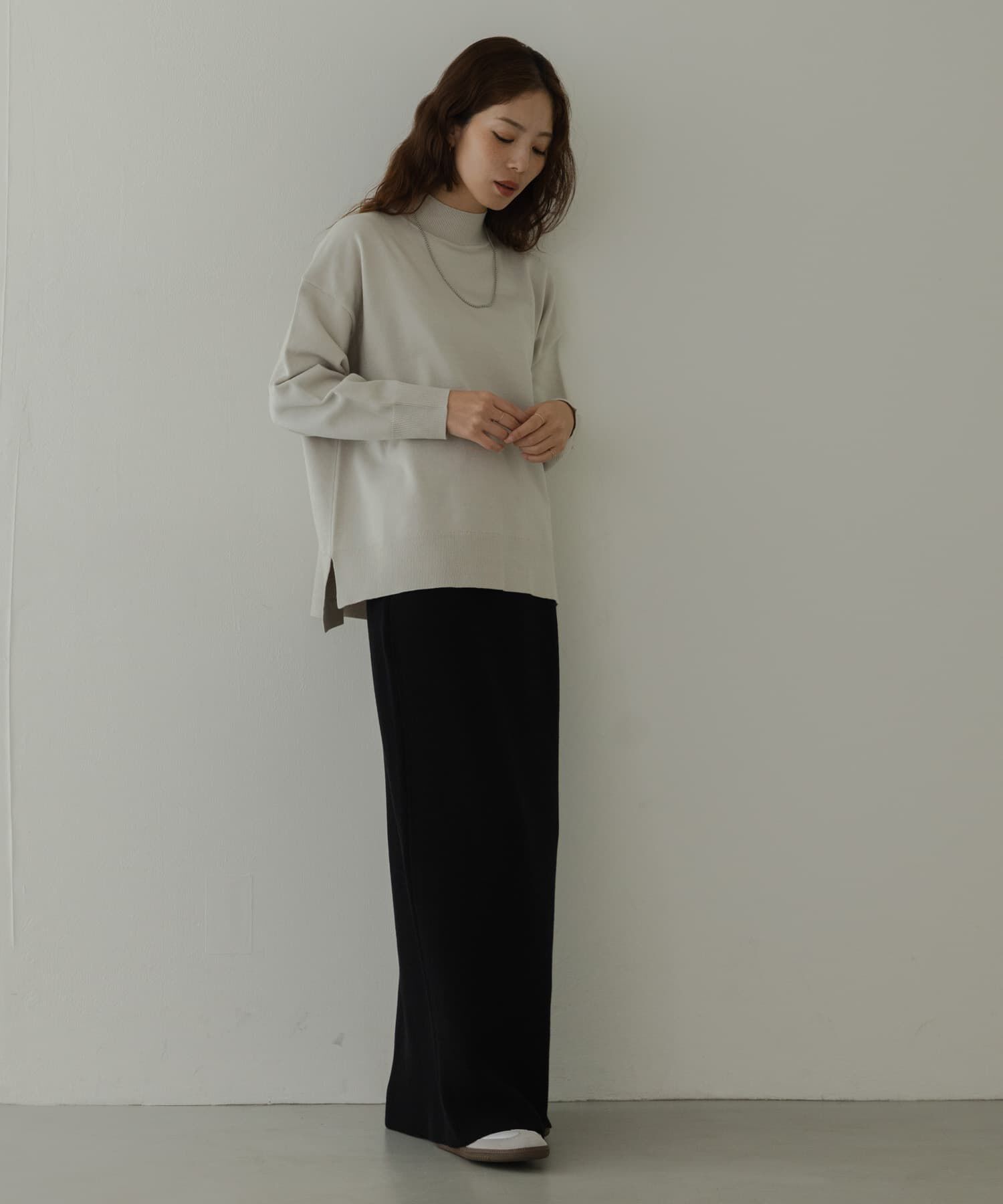 Sonny Label 「『UR TECH』サイドスリットプルオーバー」|ニット・セーター|