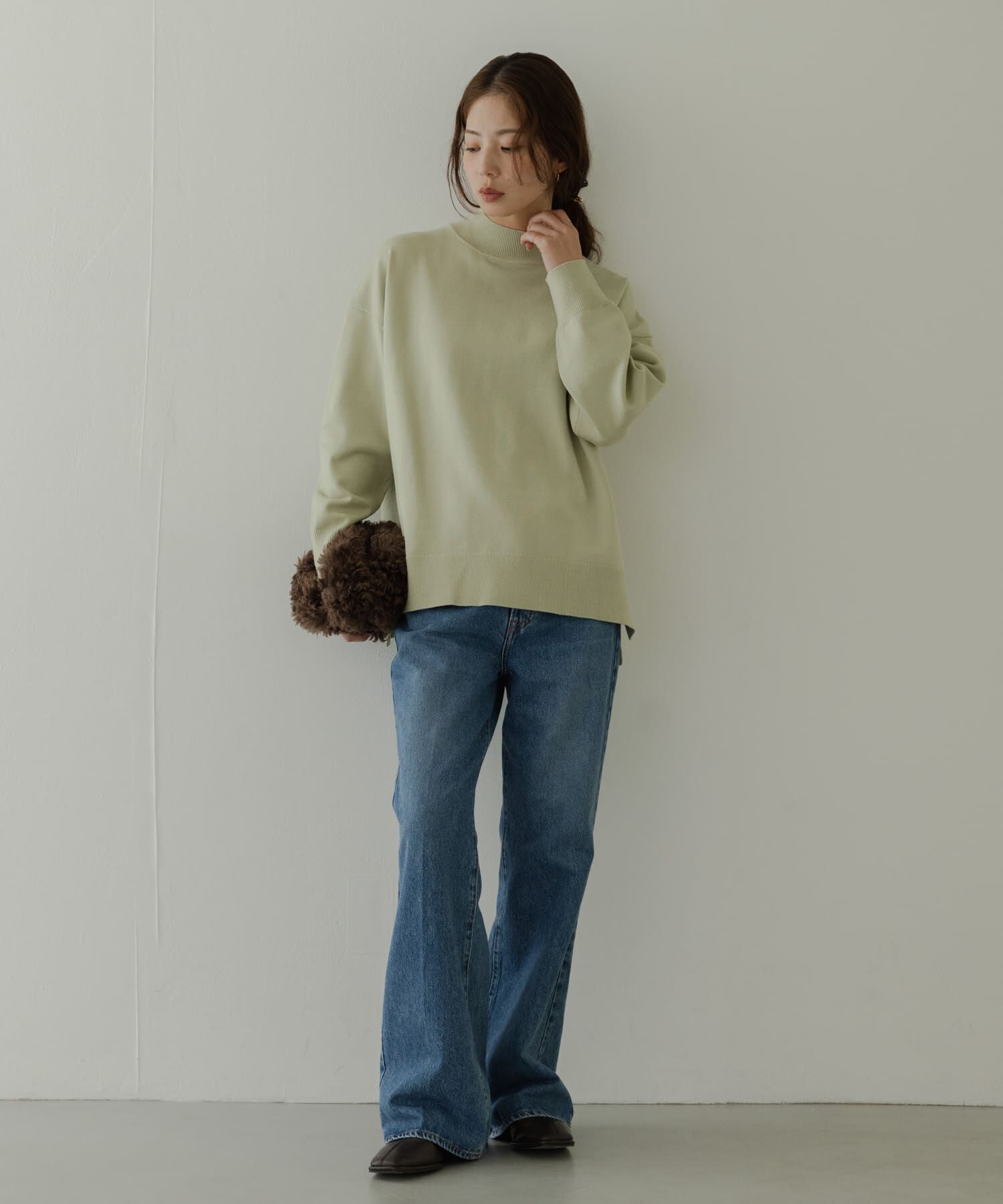 Sonny Label 「『UR TECH』サイドスリットプルオーバー」|ニット・セーター|