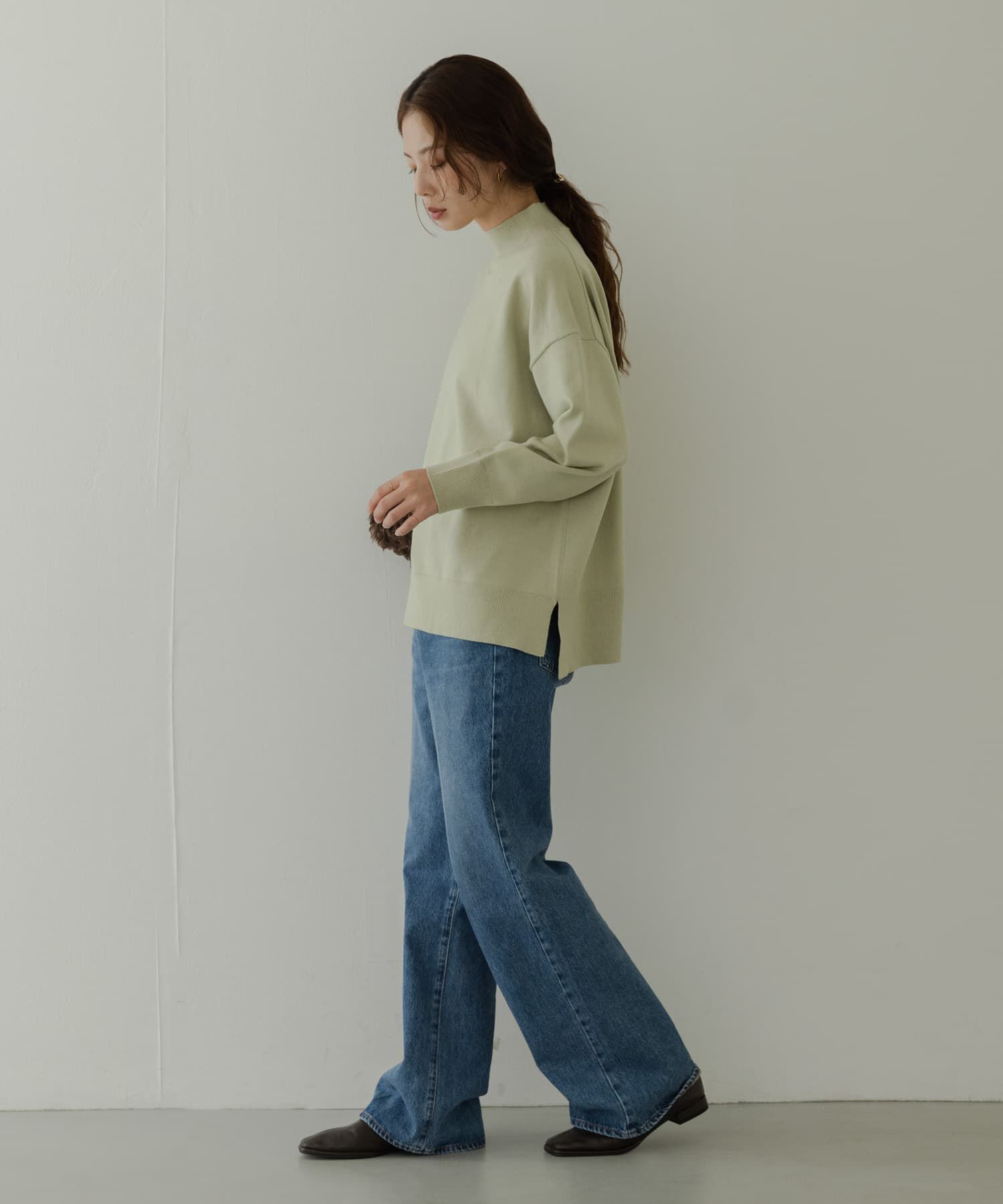 Sonny Label 「『UR TECH』サイドスリットプルオーバー」|ニット・セーター|