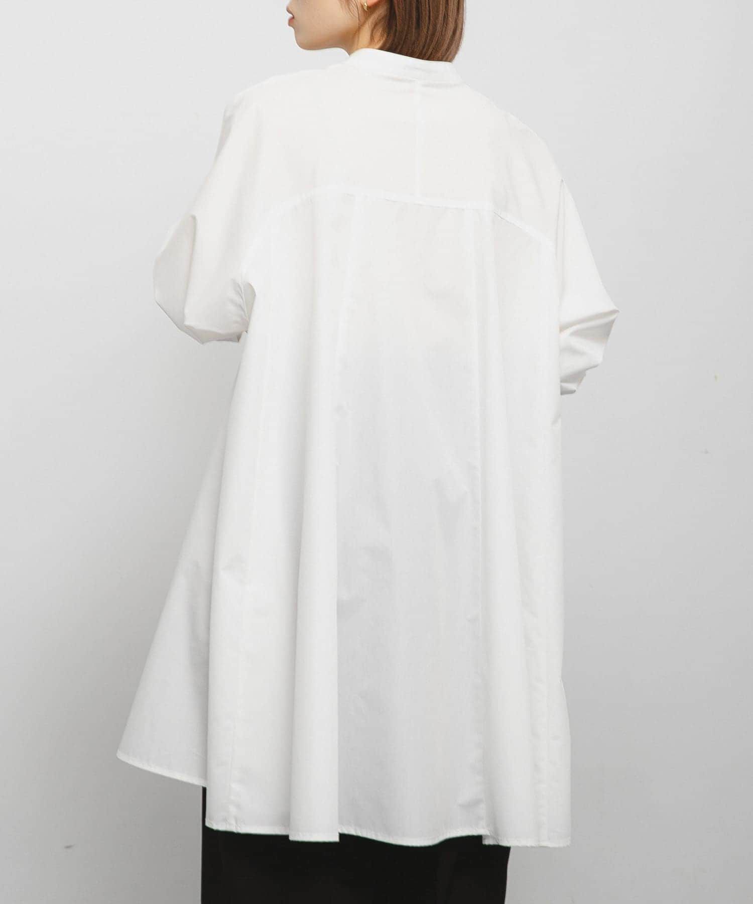  「WIDEフレアミニシャツワンピース」|ワンピース|