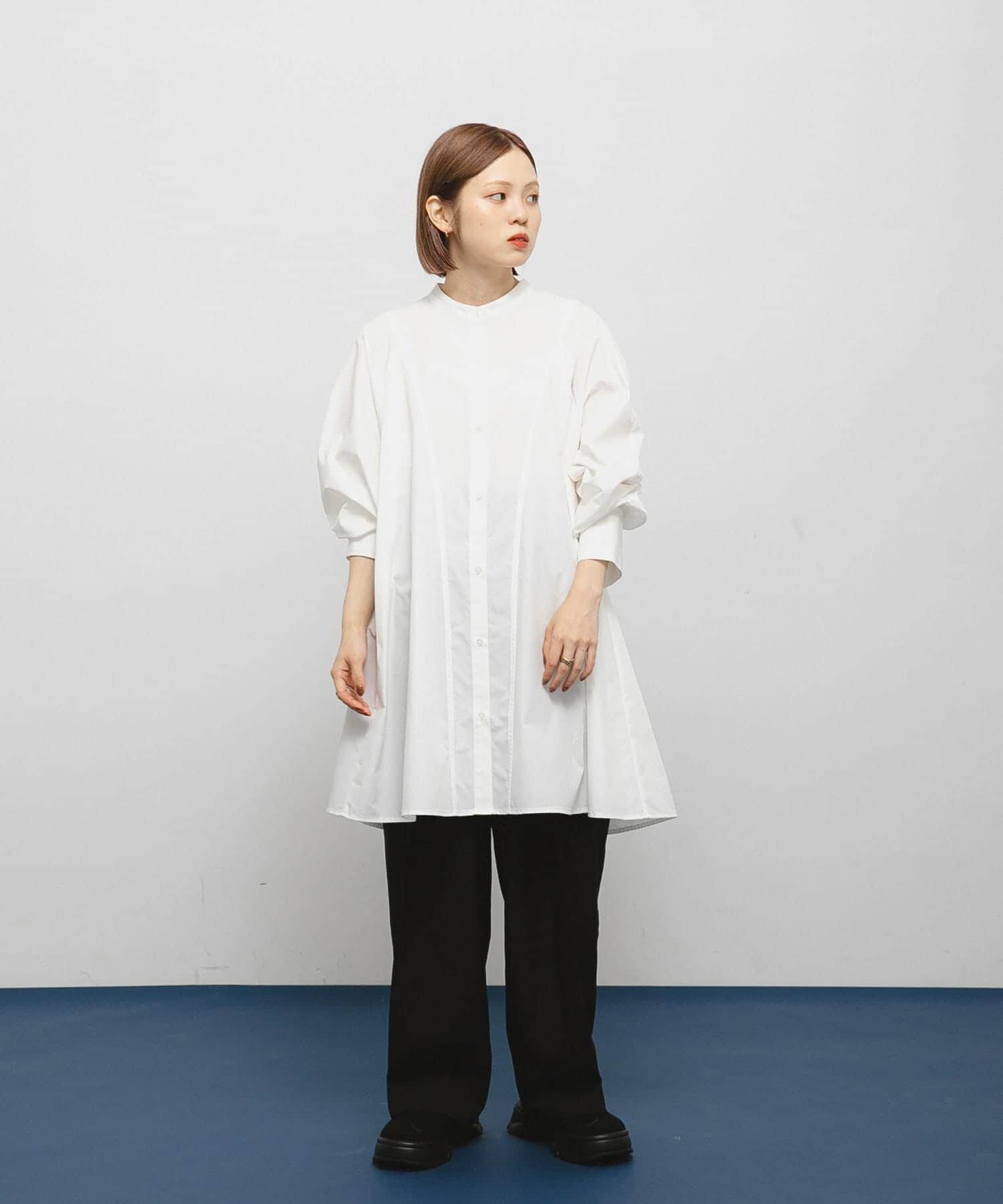  「WIDEフレアミニシャツワンピース」|ワンピース|