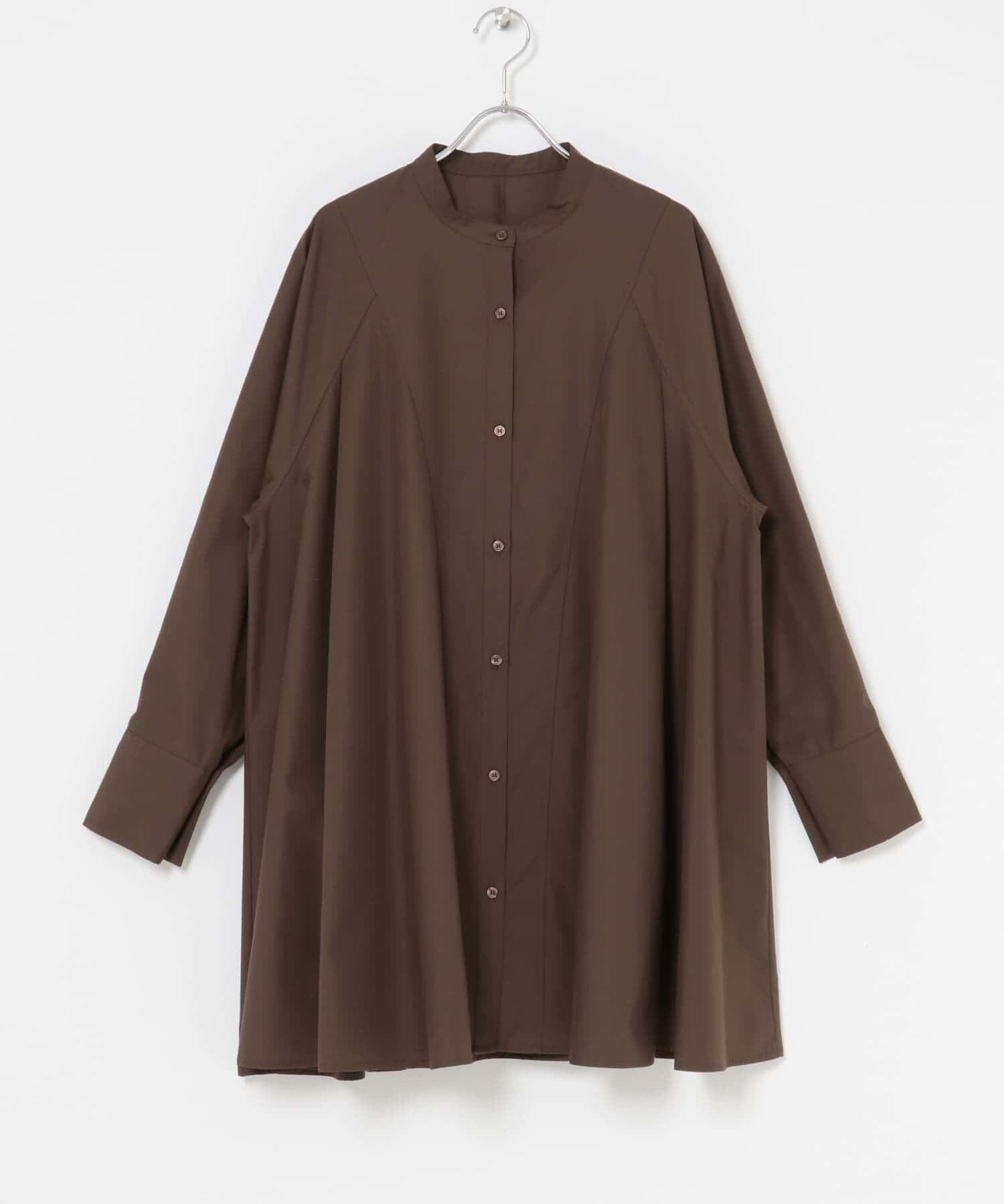  「WIDEフレアミニシャツワンピース」|ワンピース|