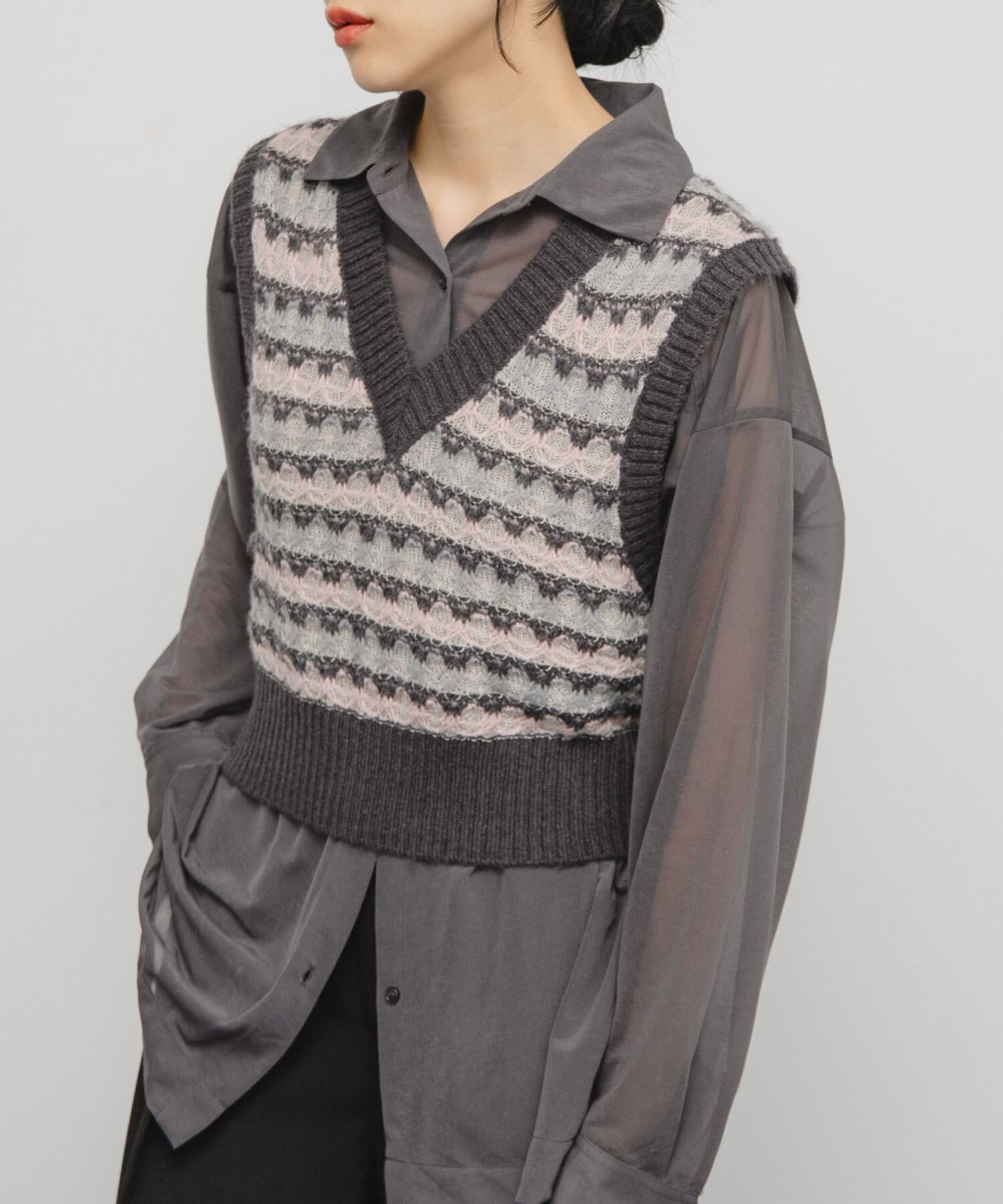  「シアージャガードニットベスト」|ベスト・ジレ|