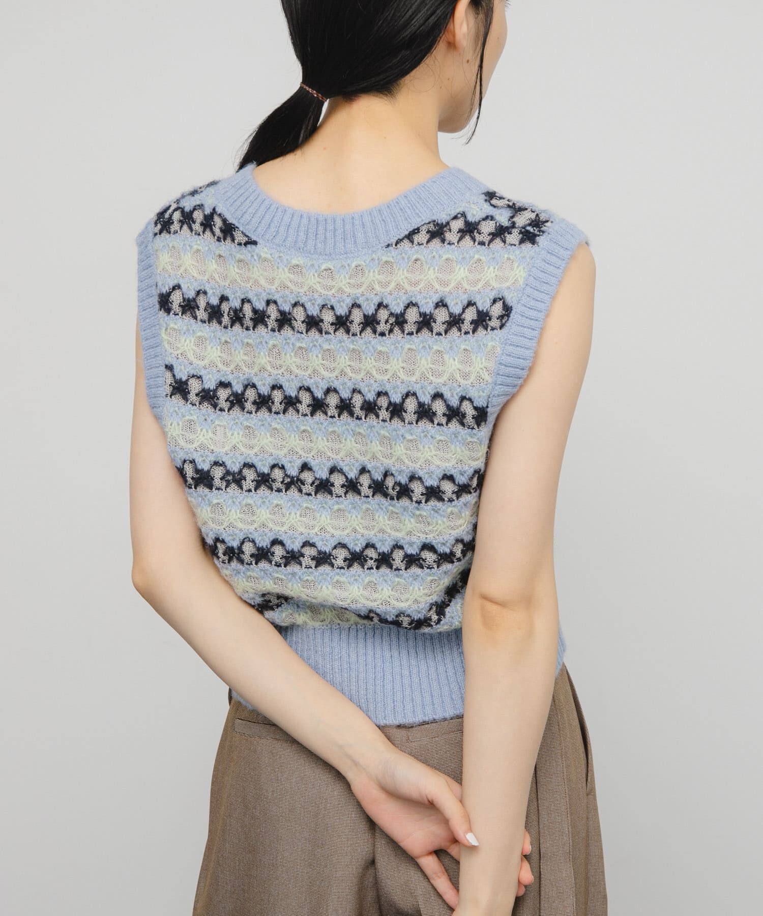  「シアージャガードニットベスト」|ベスト・ジレ|