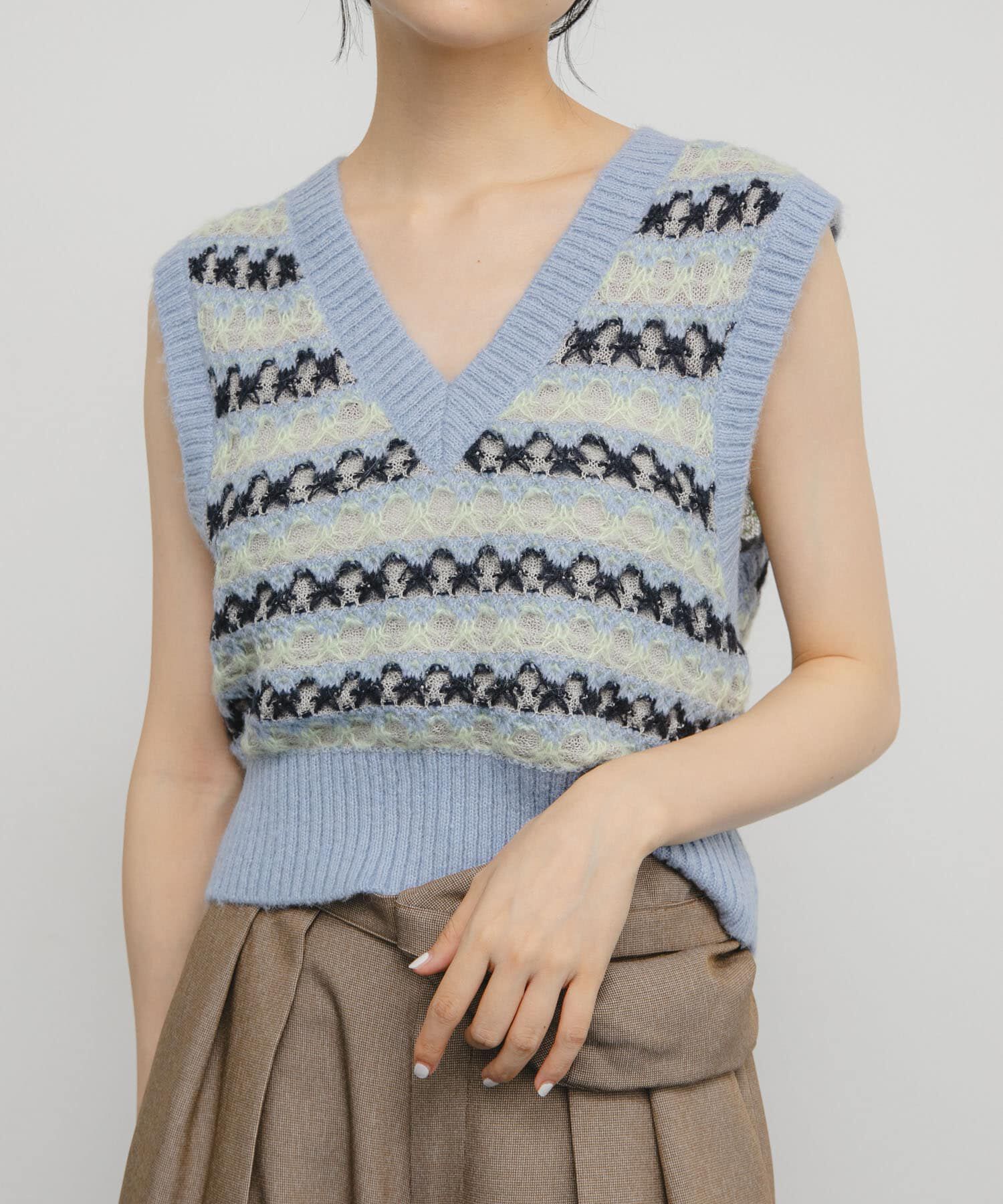  「シアージャガードニットベスト」|ベスト・ジレ|
