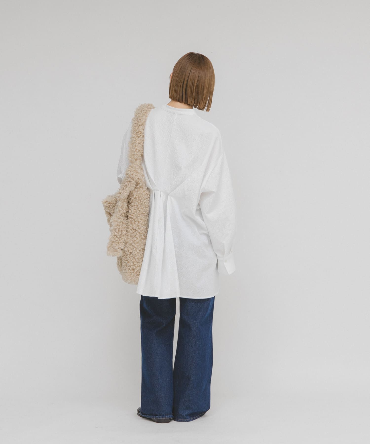  「ウエストタックロングシャツ」|シャツ・ブラウス|