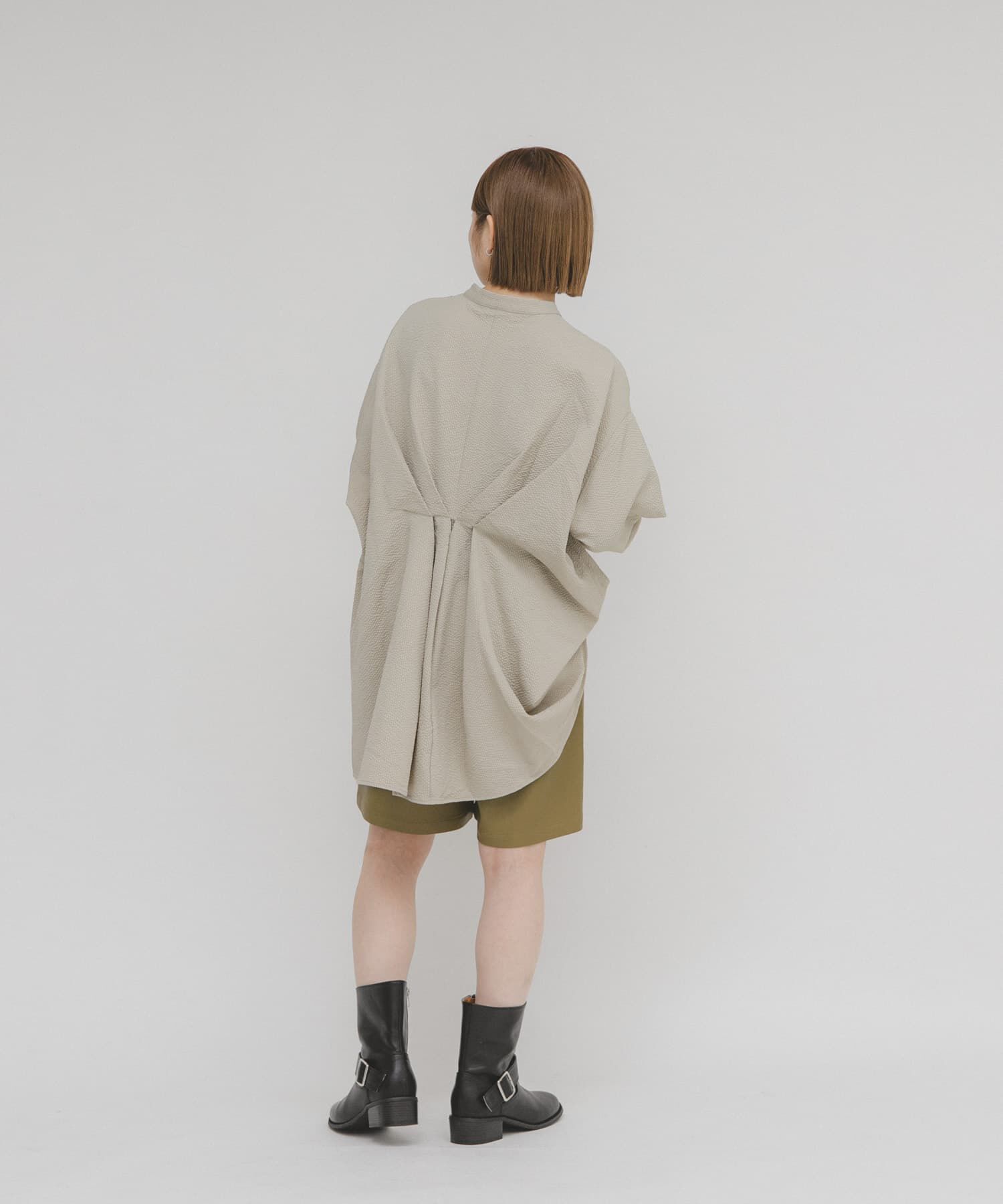  「ウエストタックロングシャツ」|シャツ・ブラウス|