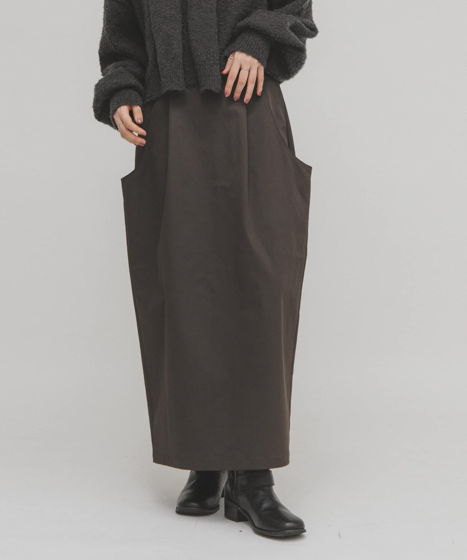  「ポケットディティールコクーンスカート」|スカート|