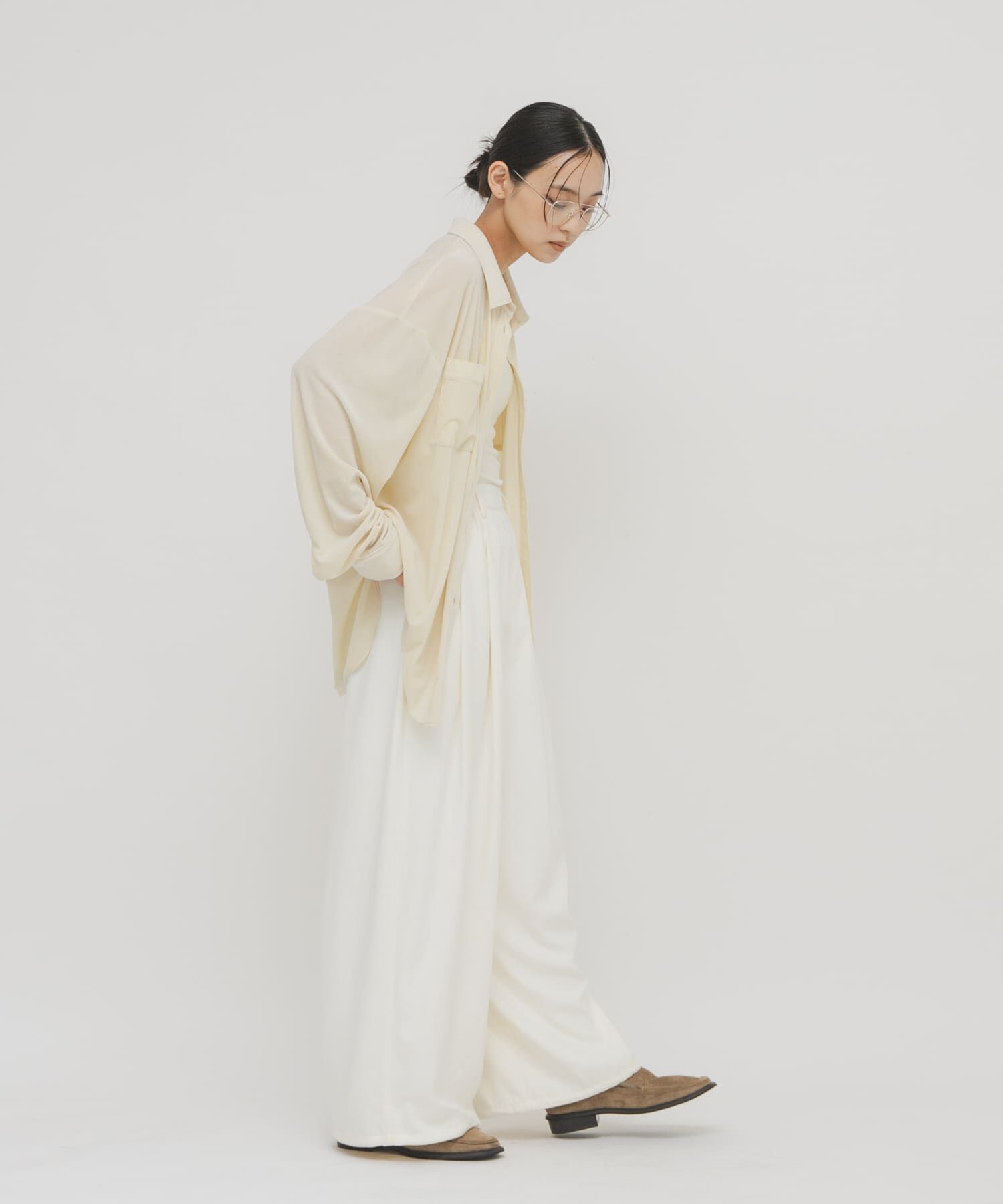  「シアーベロアルーズシャツ」|シャツ・ブラウス|