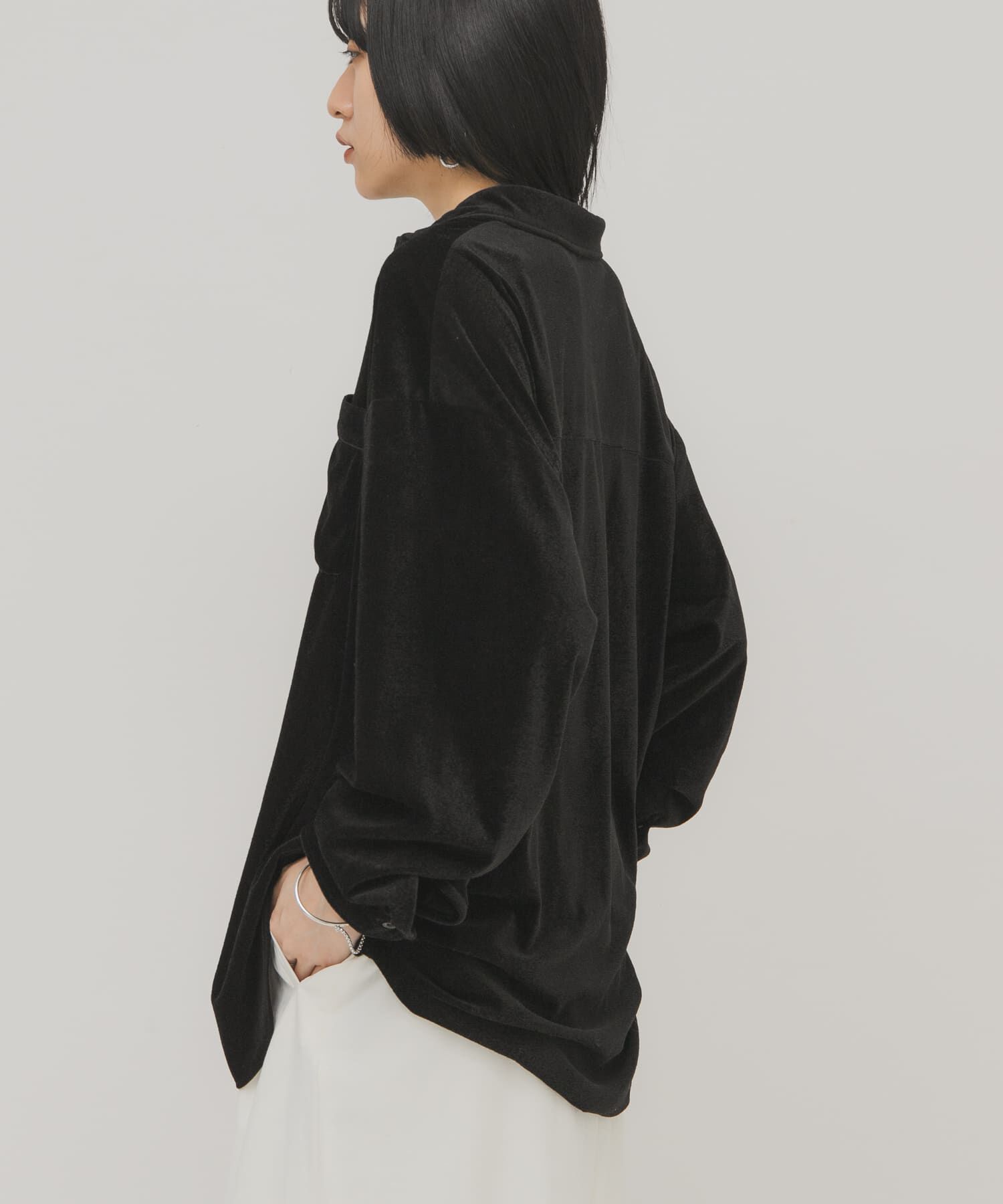  「シアーベロアルーズシャツ」|シャツ・ブラウス|