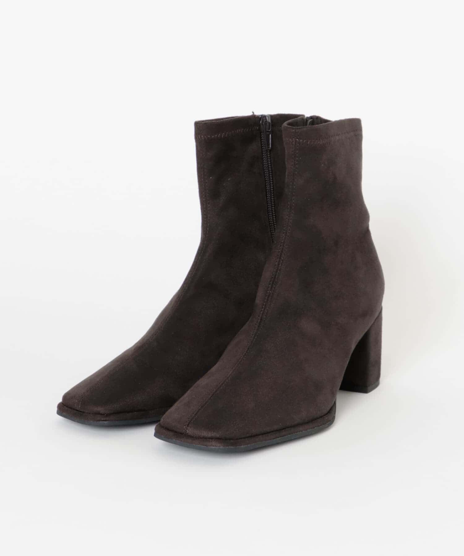 SENSE OF PLACE by URBAN RESEARCH「スクエアトウセンターシームストレッチブーツ」|ショートブーツ|