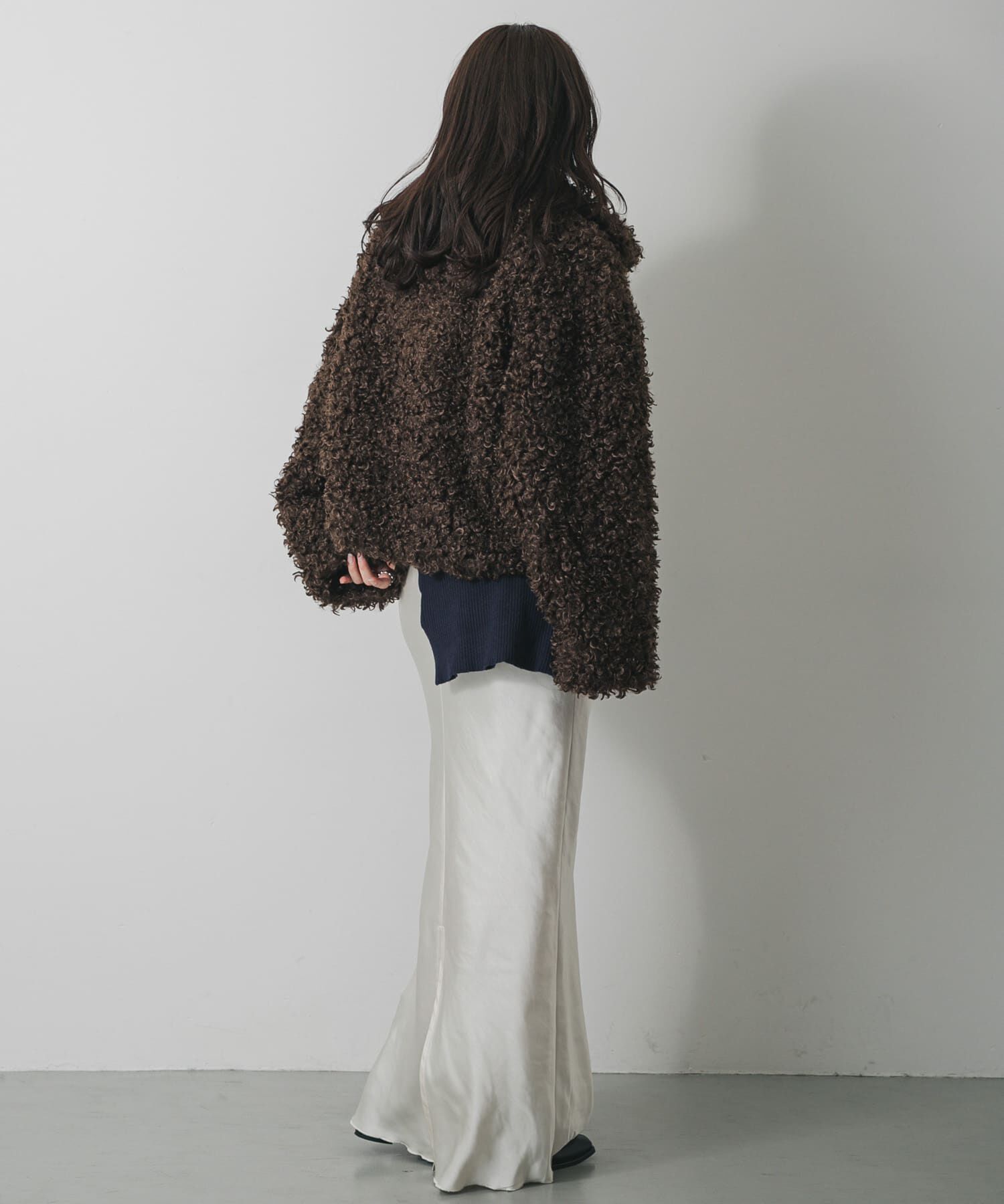 SENSE OF PLACE by URBAN RESEARCH「プードルファーミドルジャケット」|ノーカラーコート|