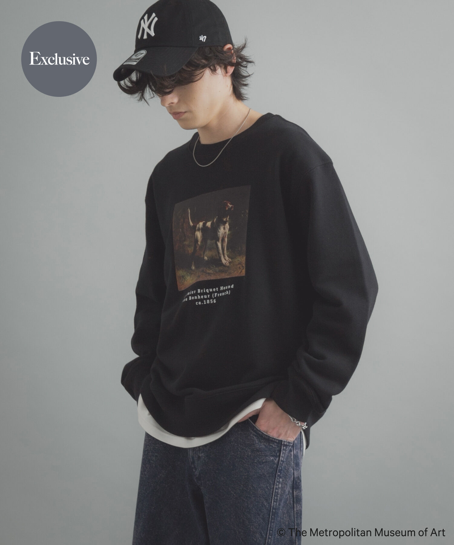 SENSE OF PLACE by URBAN RESEARCH「『別注』The Met&times;SENSE OF PLACE スウェット」|スウェット・ジャージ|ブラック