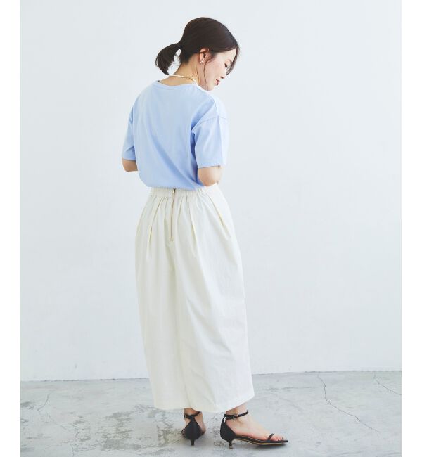 le.coeur blanc「タックギャザーコクーンスカート」|スカート|