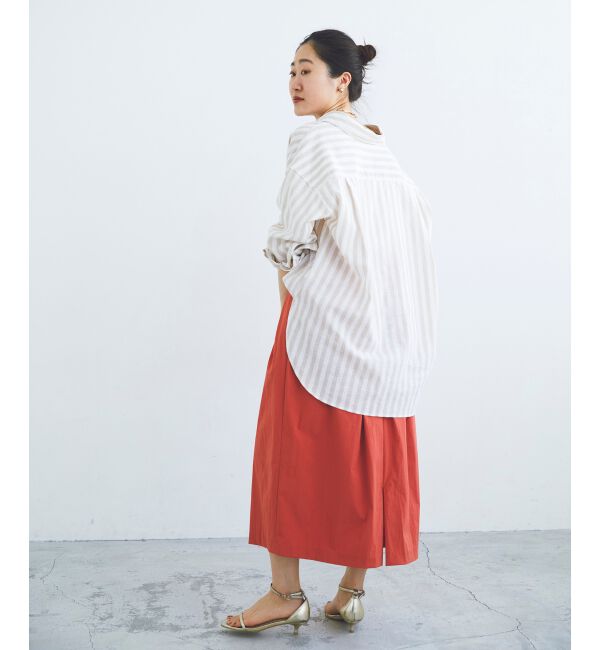 le.coeur blanc「タックギャザーコクーンスカート」|スカート|
