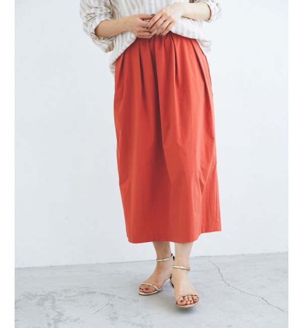 le.coeur blanc「タックギャザーコクーンスカート」|スカート|