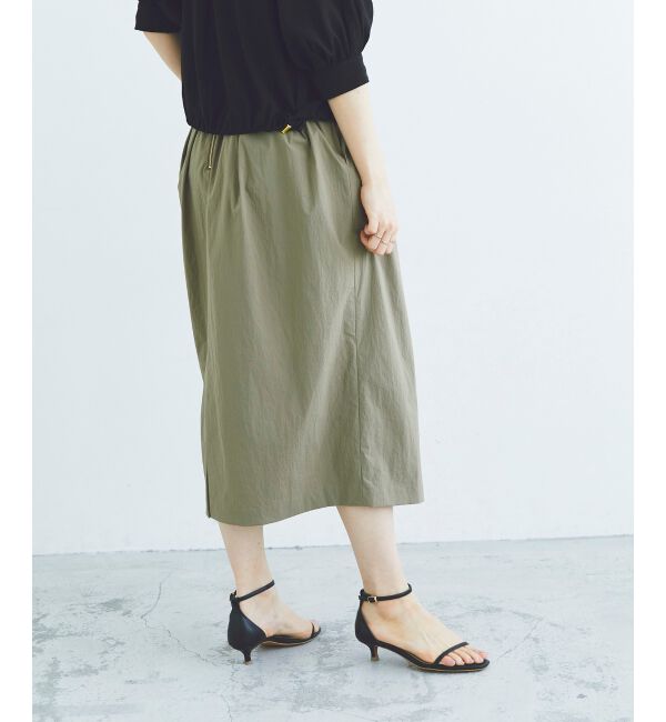 le.coeur blanc「タックギャザーコクーンスカート」|スカート|