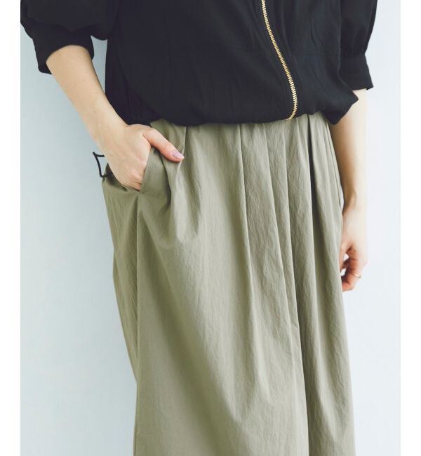 le.coeur blanc「タックギャザーコクーンスカート」|スカート|