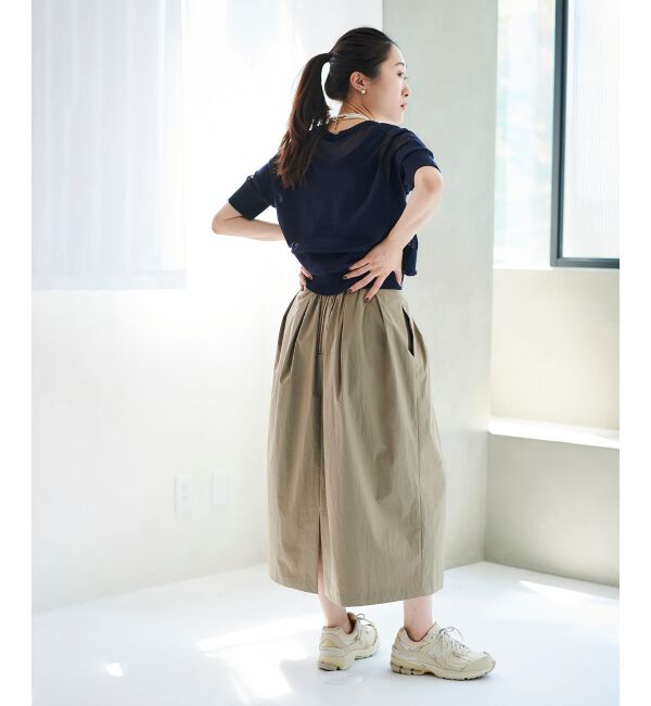 le.coeur blanc「タックギャザーコクーンスカート」|スカート|