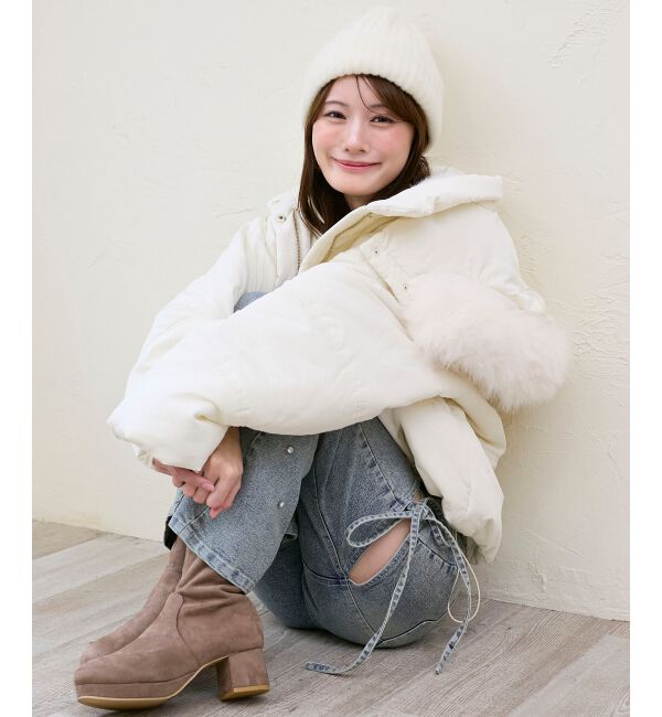  「&infin;2way中綿フードブルゾン」|ブルゾン・スタジャン|