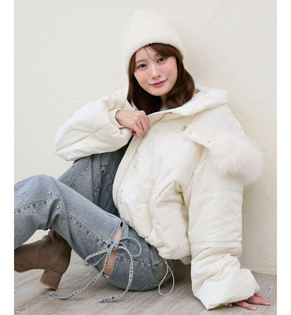  「&infin;2way中綿フードブルゾン」|ブルゾン・スタジャン|