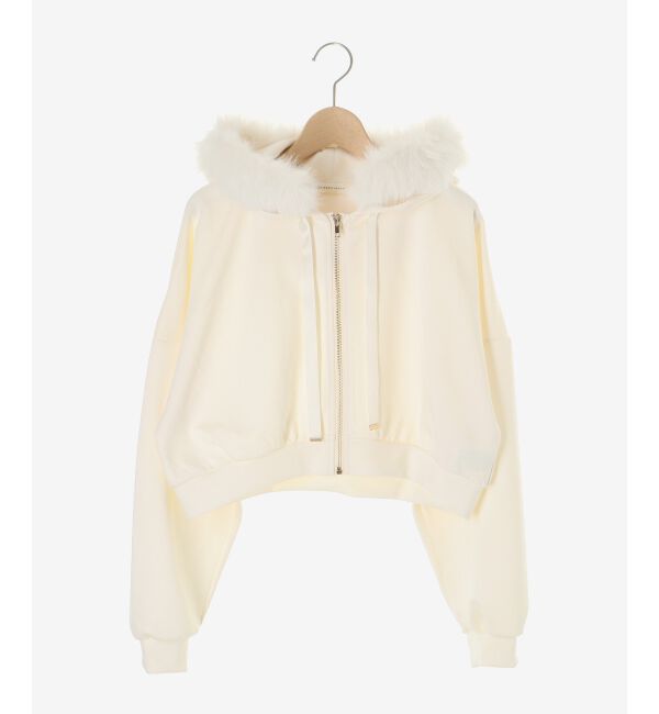  「2wayフェイクファーラメパーカー」|パーカー|