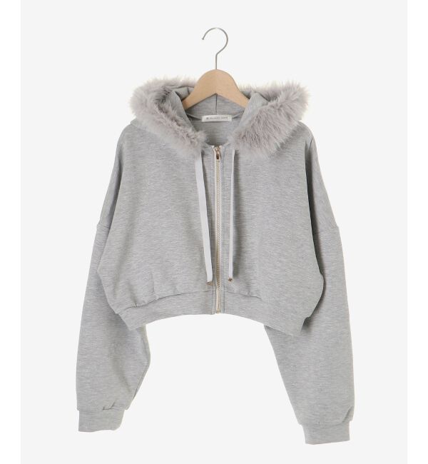  「2wayフェイクファーラメパーカー」|パーカー|