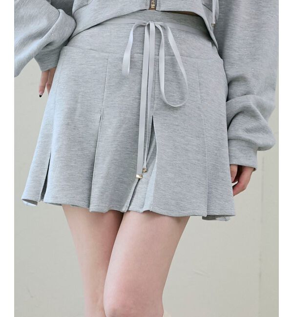  「プリーツラメミニスカパン」|スカート|