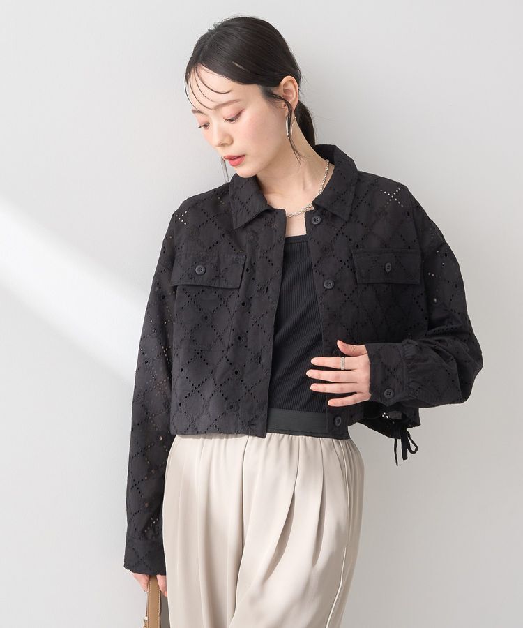 earth music&ecology「レースブルゾン」|ブルゾン・スタジャン|