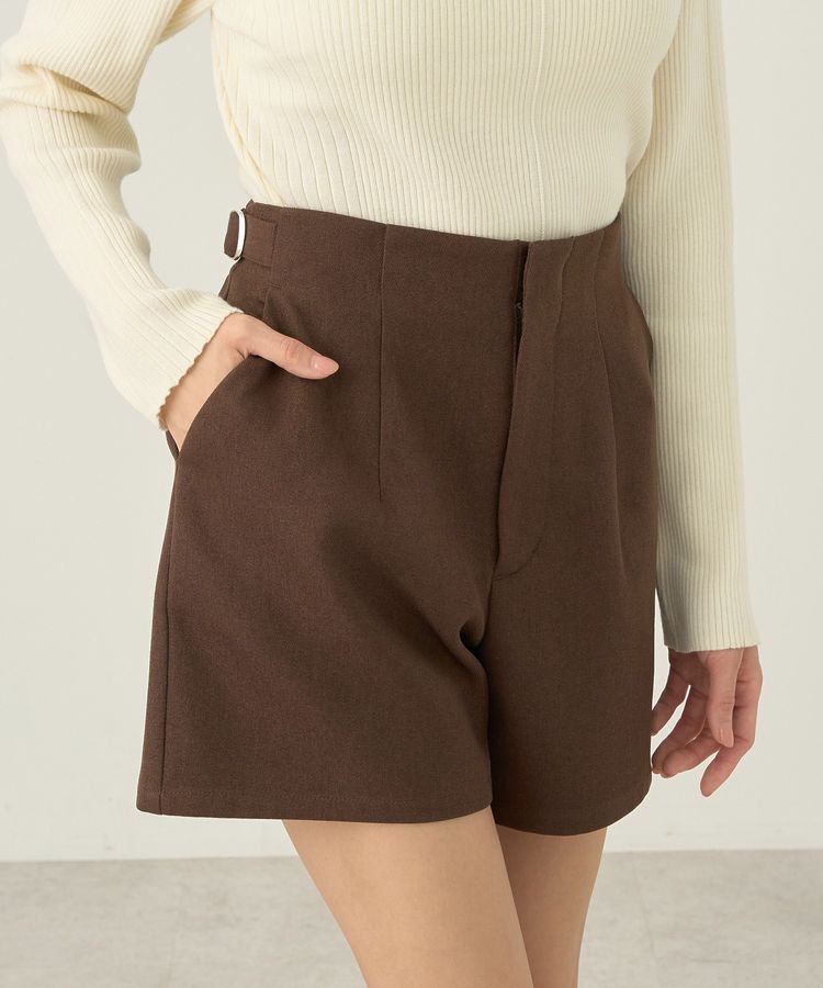 earth music&ecology「サイドベルトショートパンツ」|その他|Brown